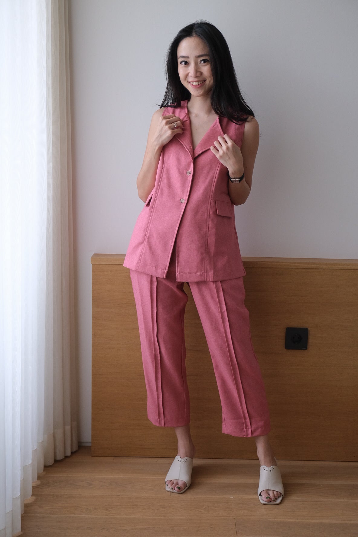 MARGOT TOP IN COSMO PINK