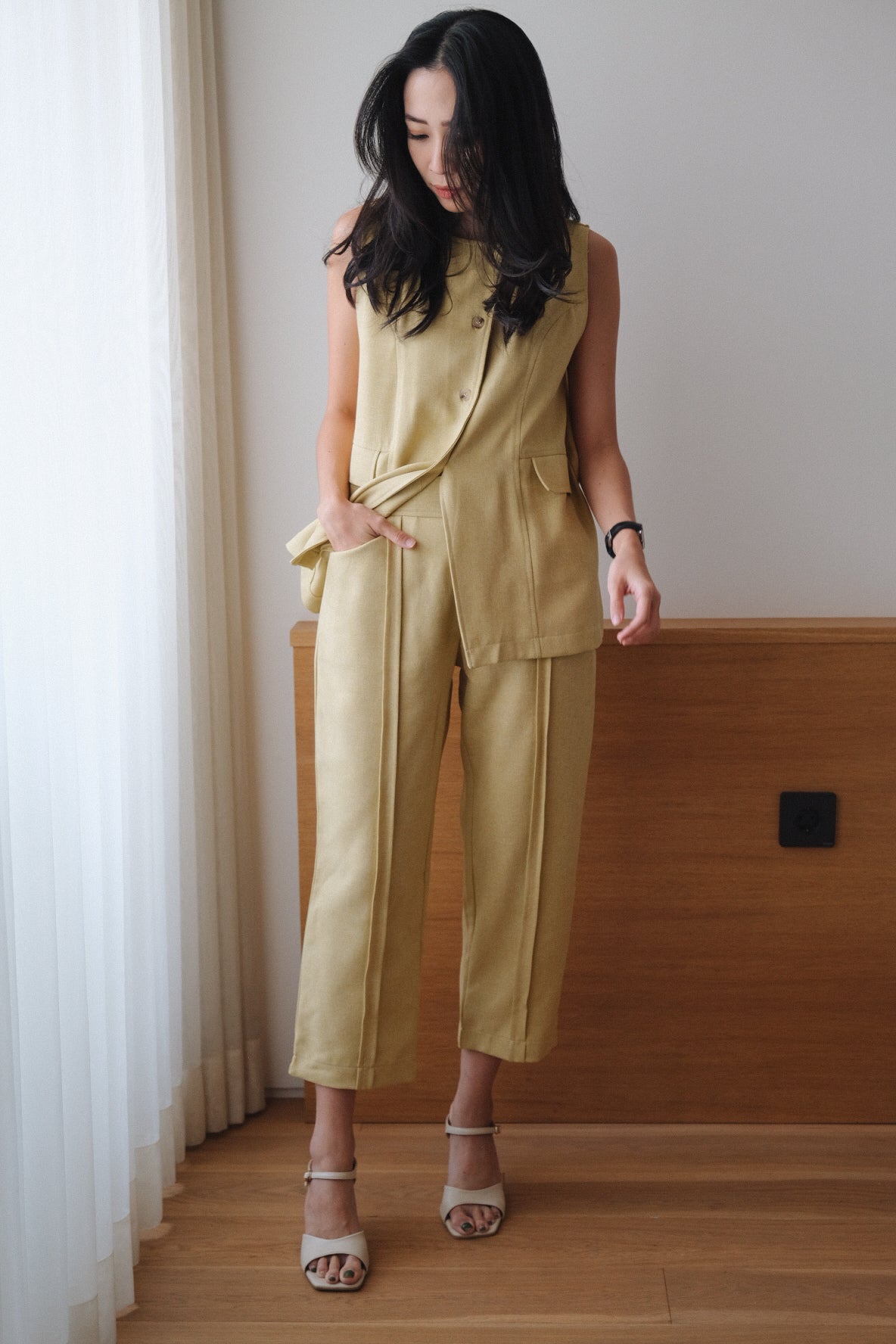 MARGOT TOP IN LIME PUNCH