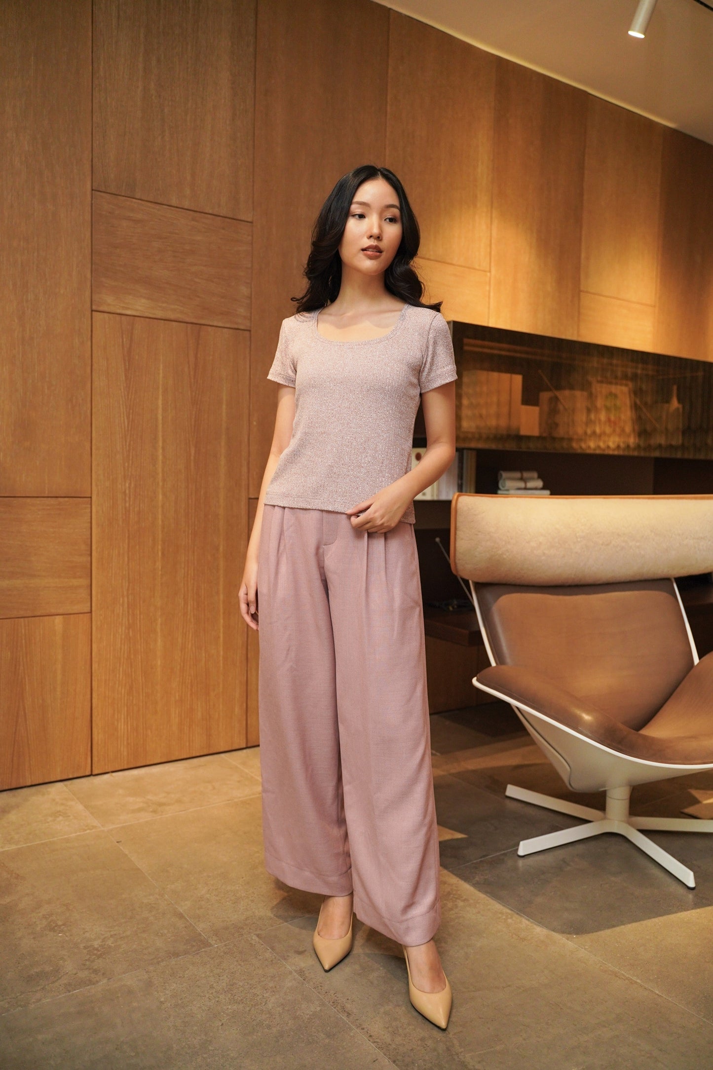 DEFECT 10 % - MELL SQ - SLEEVE IN BLEACHED MAUVE