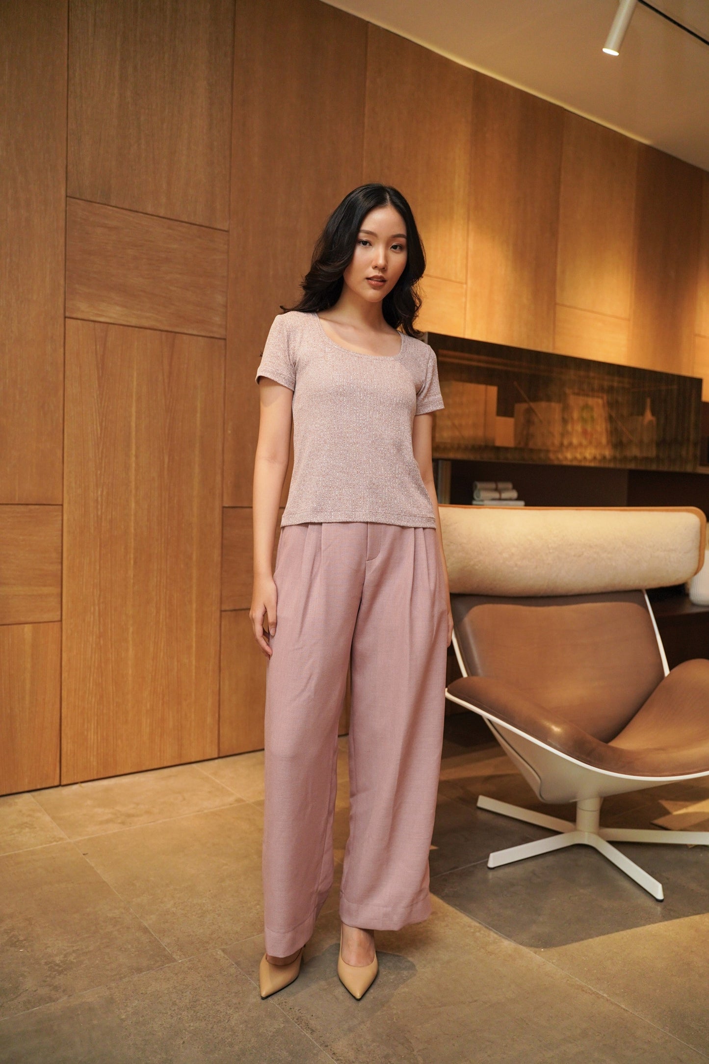 DEFECT 10 % - MELL SQ - SLEEVE IN BLEACHED MAUVE