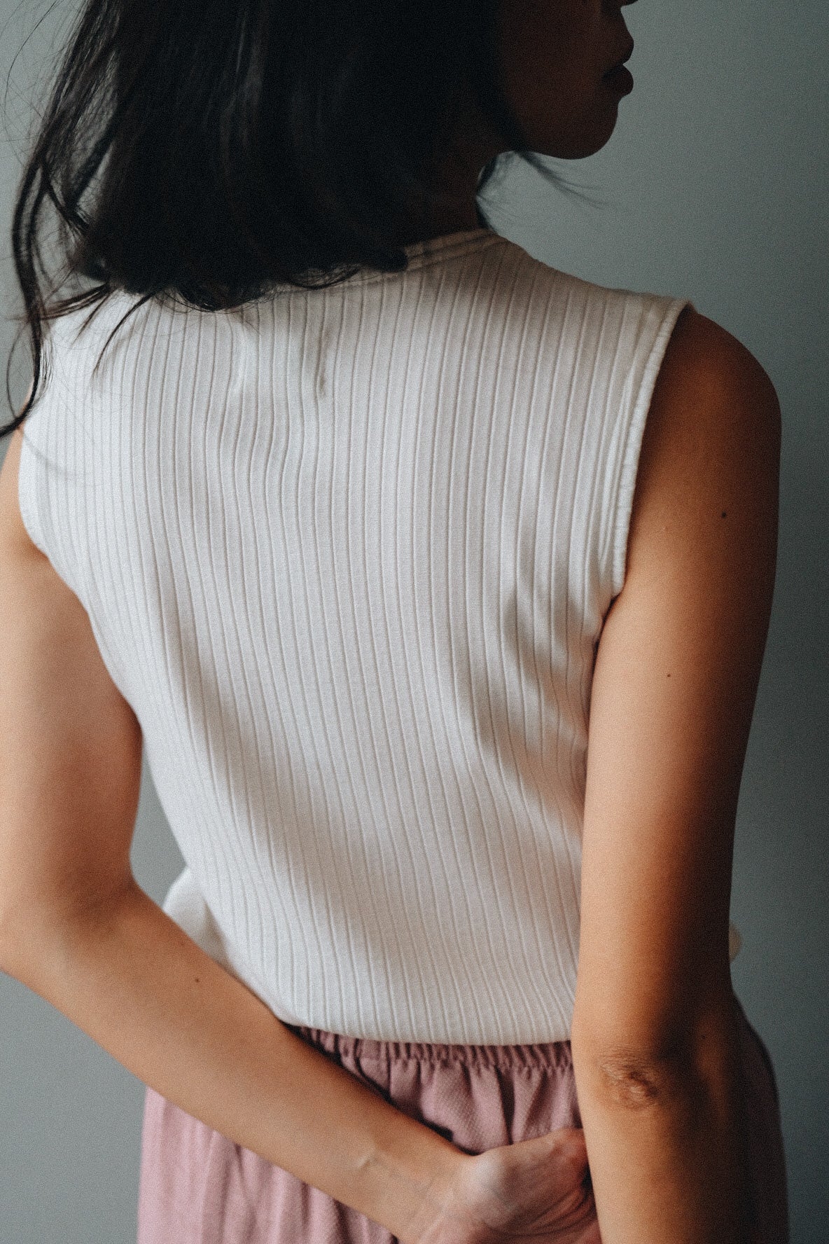 DEFECT 10% - MELL UNCROP - SLEEVELESS IN OFFWHITE