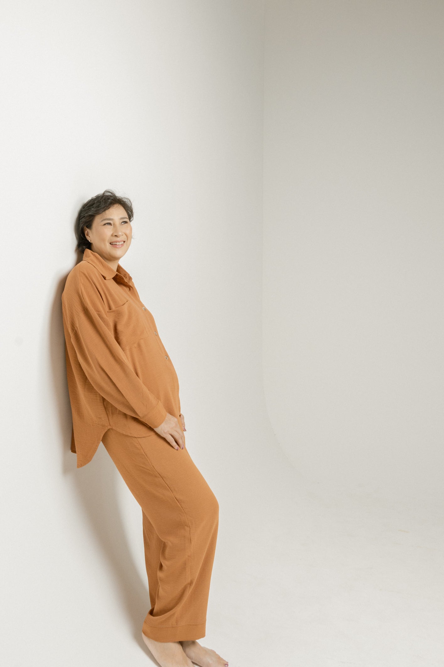 TWC CHU PANTS IN APRICOT