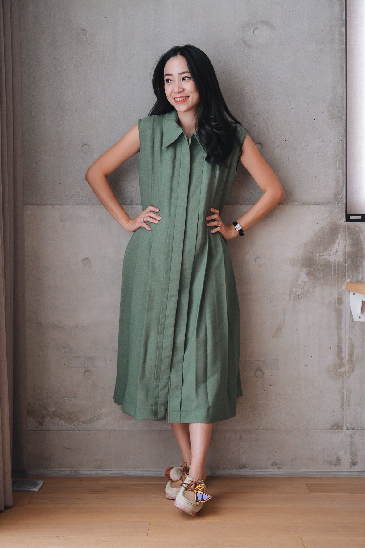 DENNISE DRESS IN MANGROVE