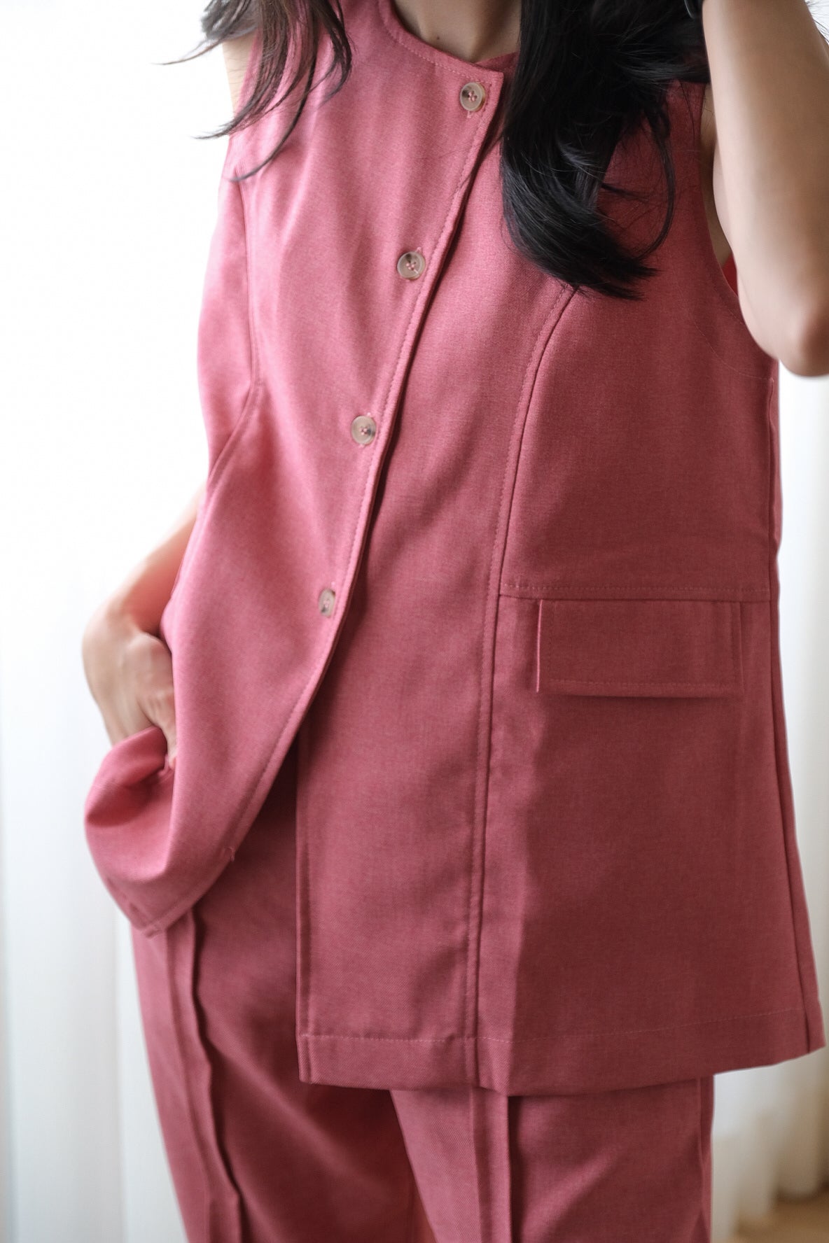 MARGOT TOP IN COSMO PINK