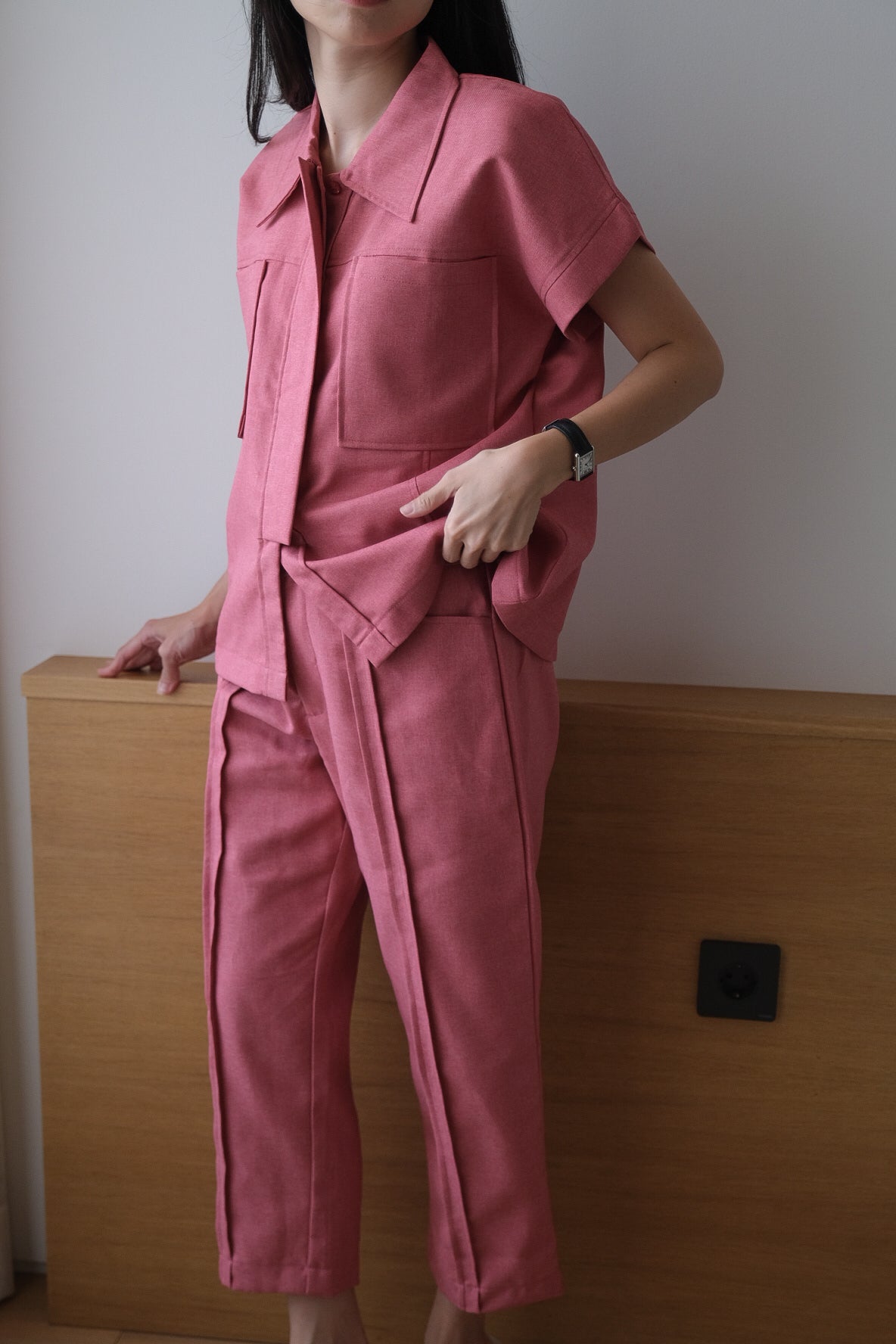 LISBON TOP IN COSMO PINK