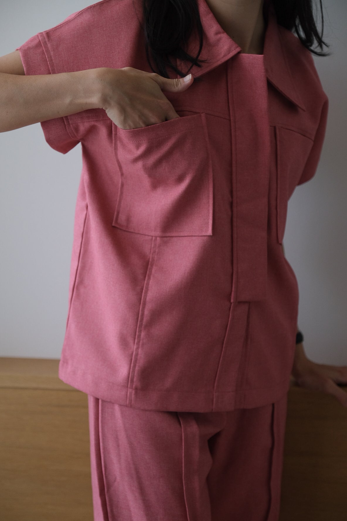 LISBON TOP IN COSMO PINK