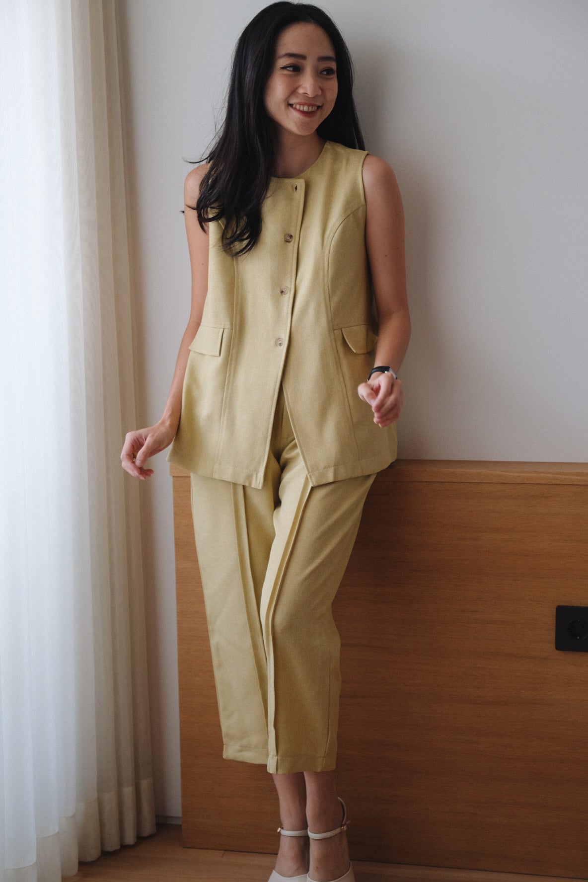 MARGOT TOP IN LIME PUNCH