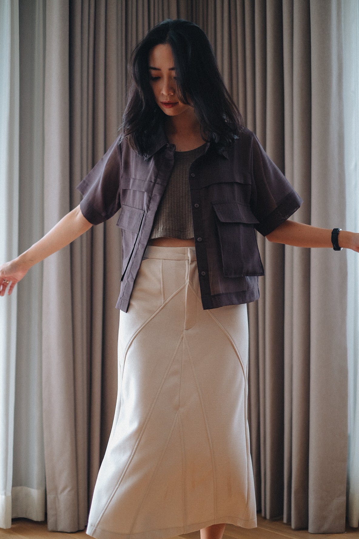 ARIA SHIRT IN ESPRESSO