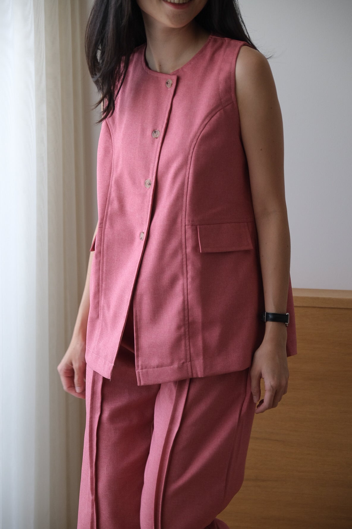 MARGOT TOP IN COSMO PINK