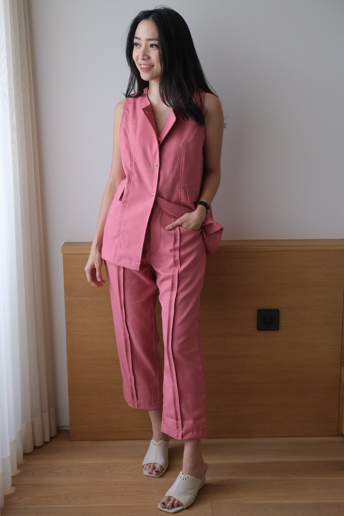 MARGOT TOP IN COSMO PINK
