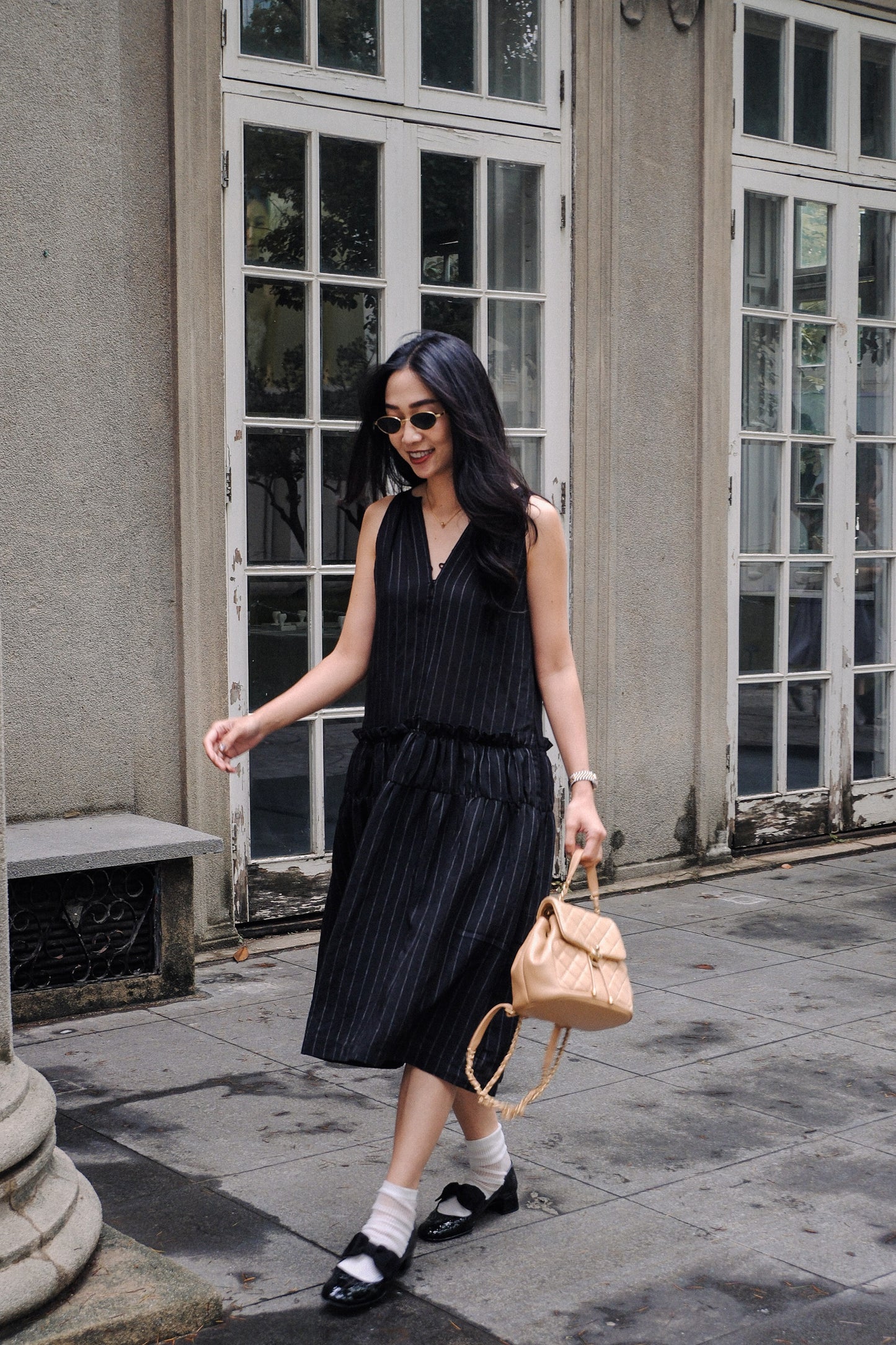 CASA DRESS IN BLACK BEAN