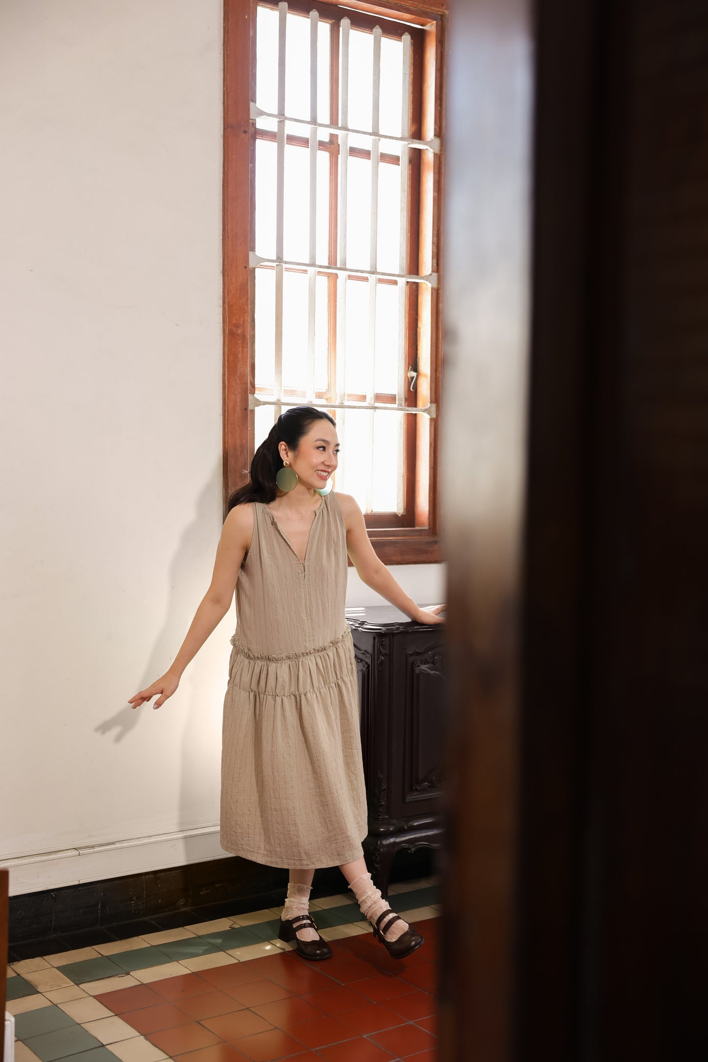 CASA DRESS IN SHORTBREAD