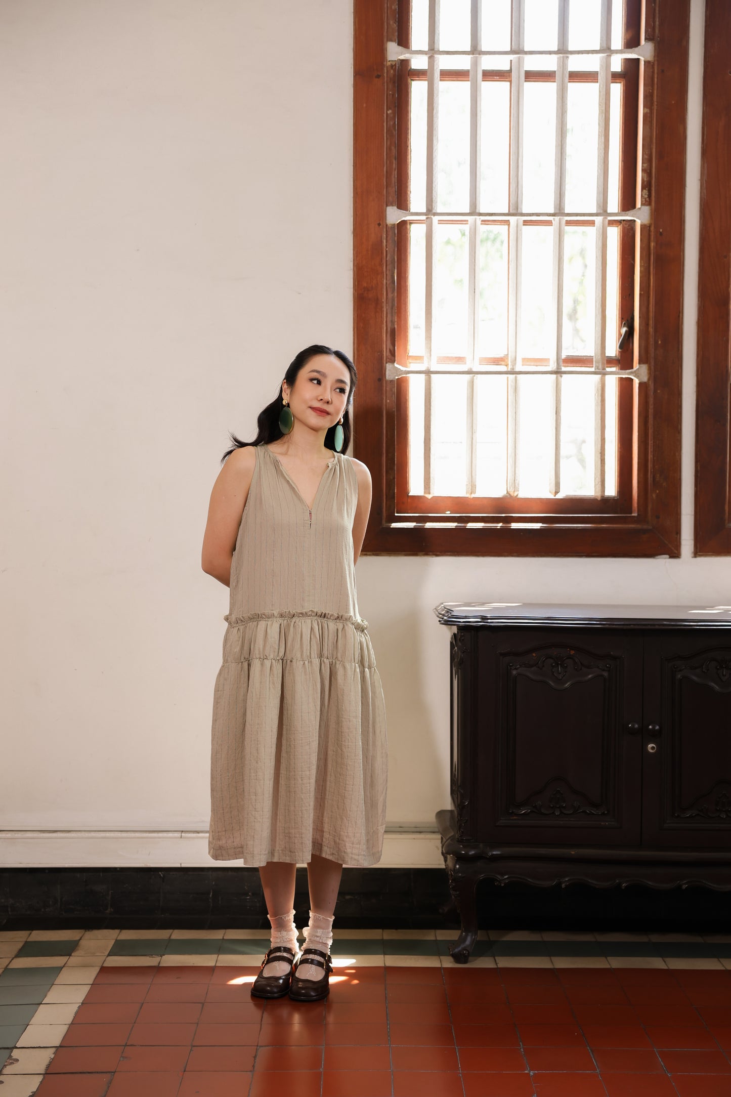 CASA DRESS IN SHORTBREAD