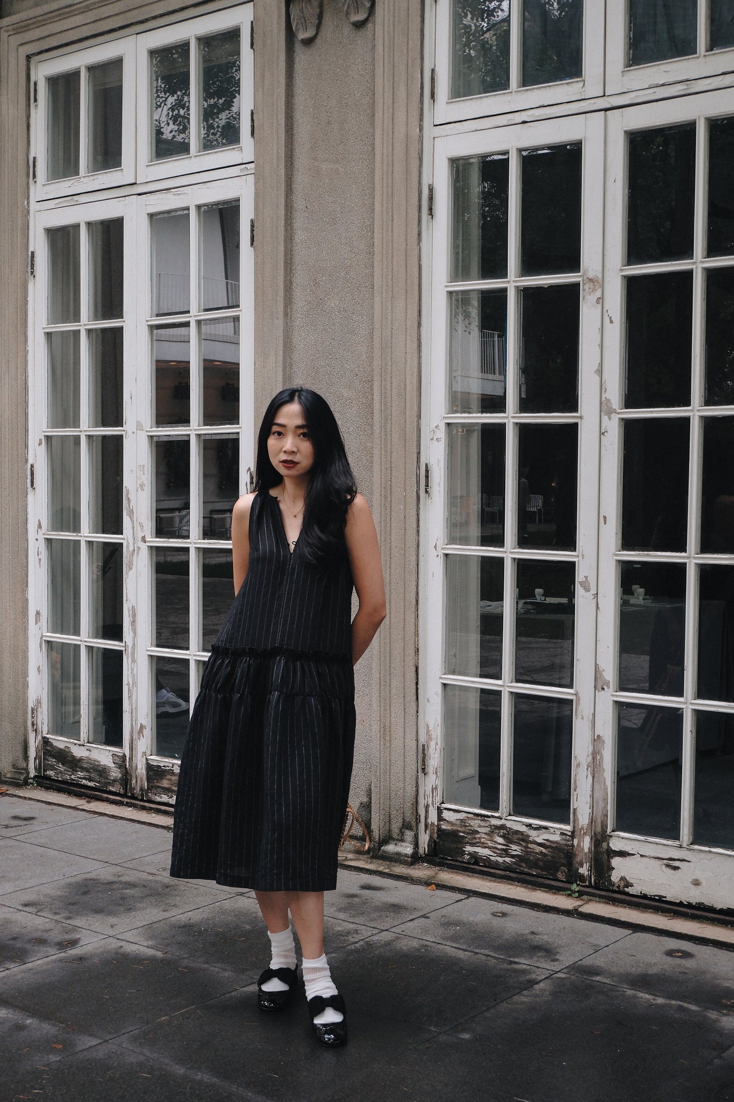 CASA DRESS IN BLACK BEAN
