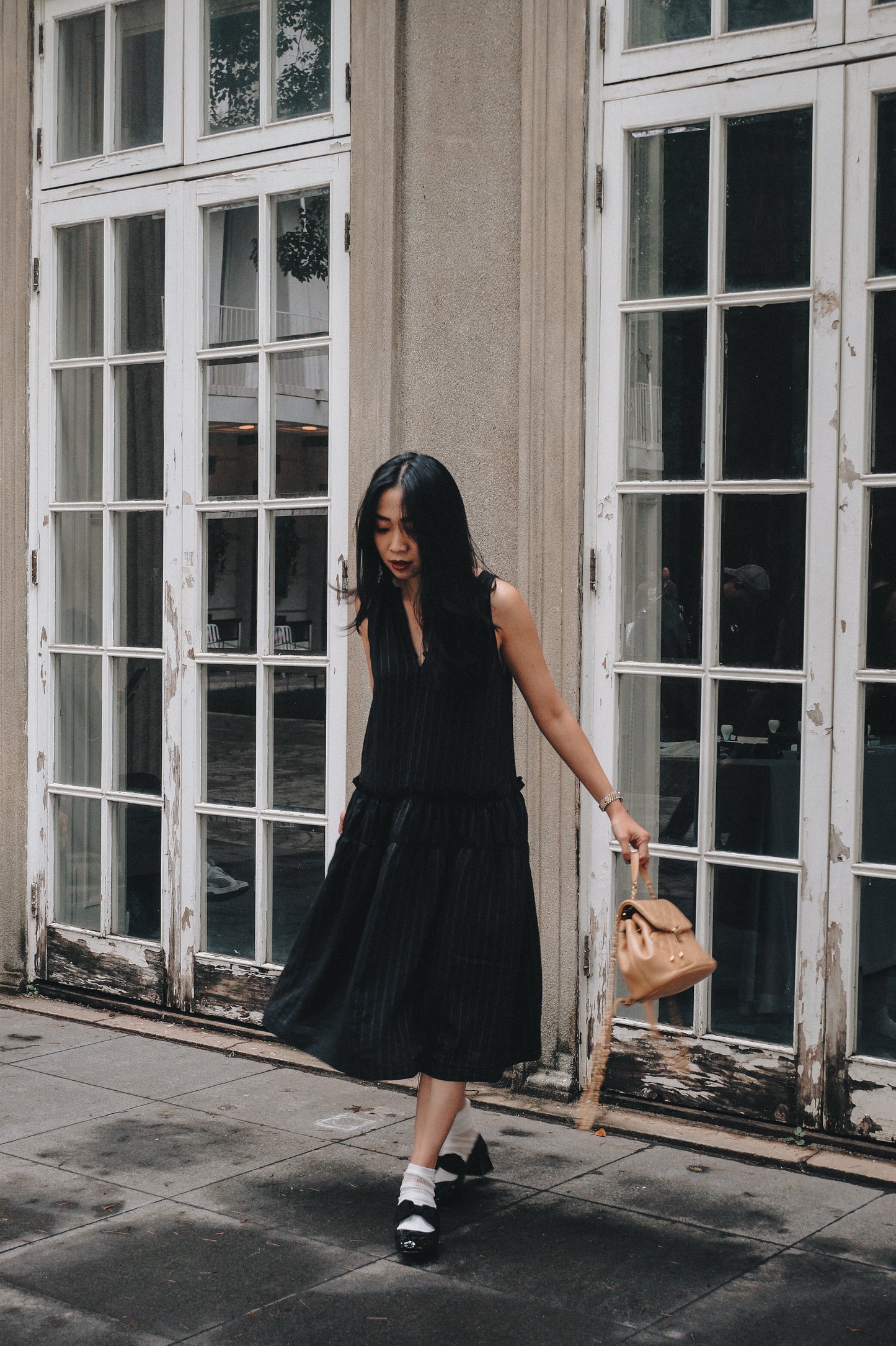CASA DRESS IN BLACK BEAN