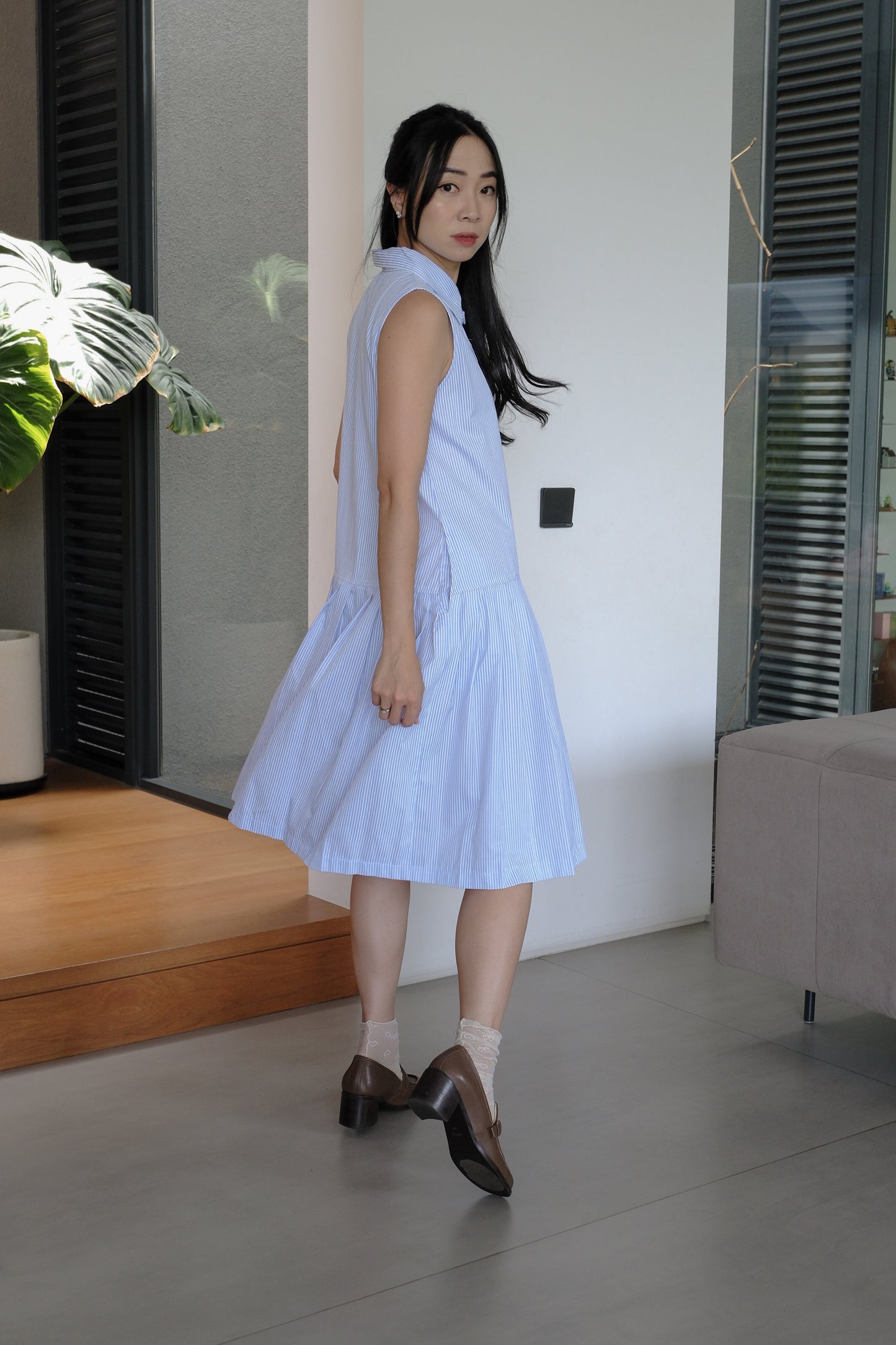 JORDIE DRESS IN DAISY BLUE