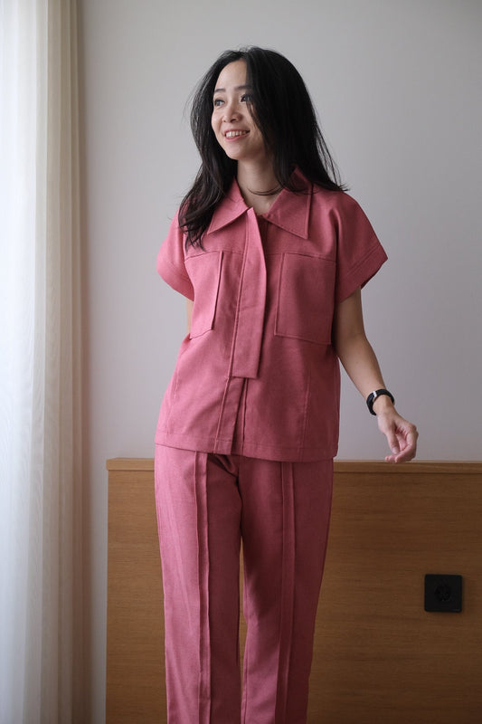 DEFECT 30% - LISBON TOP IN COSMO PINK