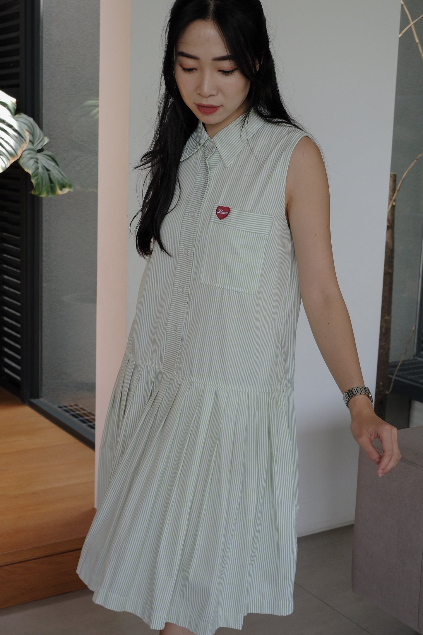 JORDIE DRESS IN MINT PISTACHIO
