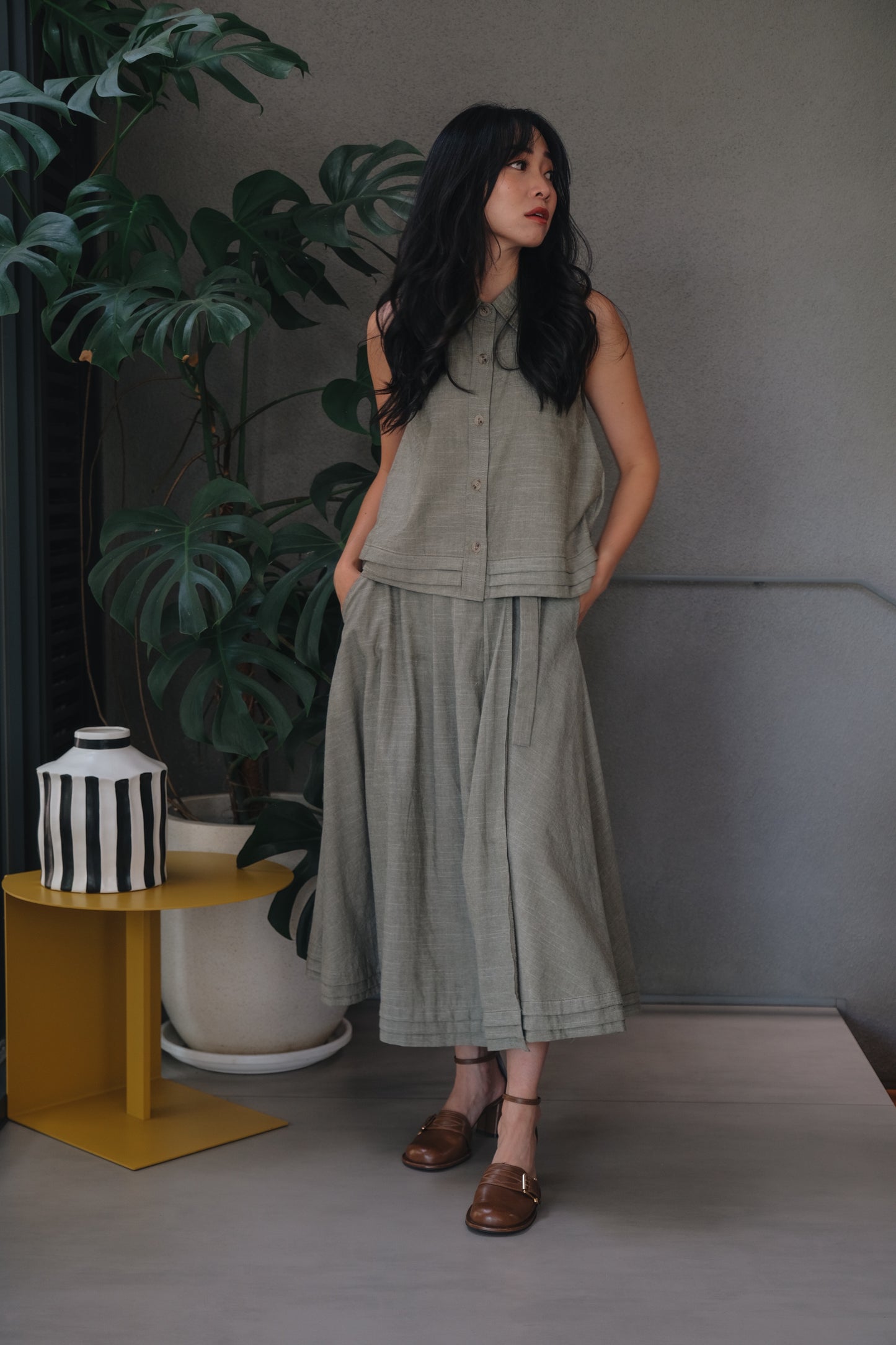 MIA TOP IN CABBAGE