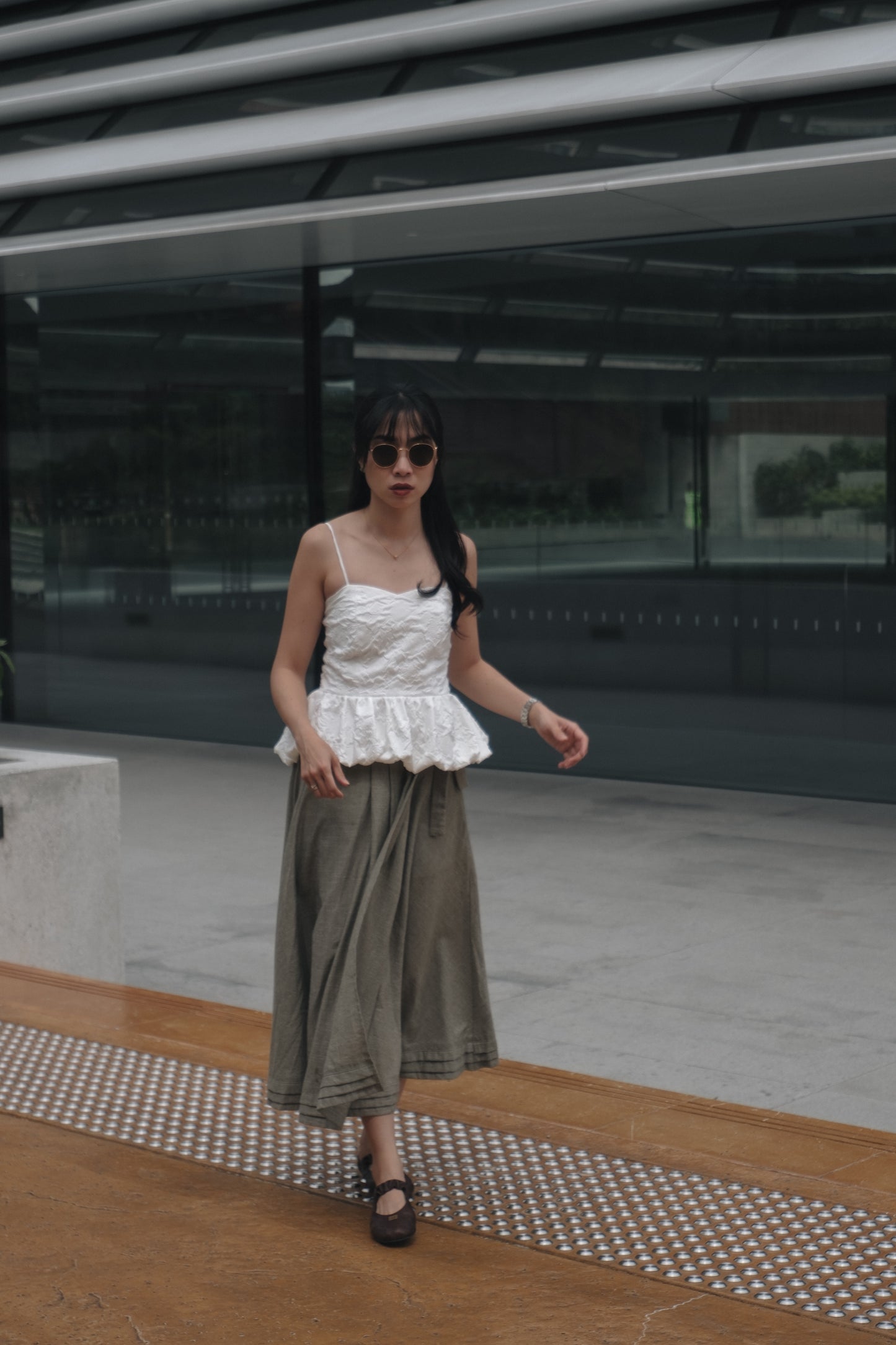 ESTHER TANK IN MERINGUE