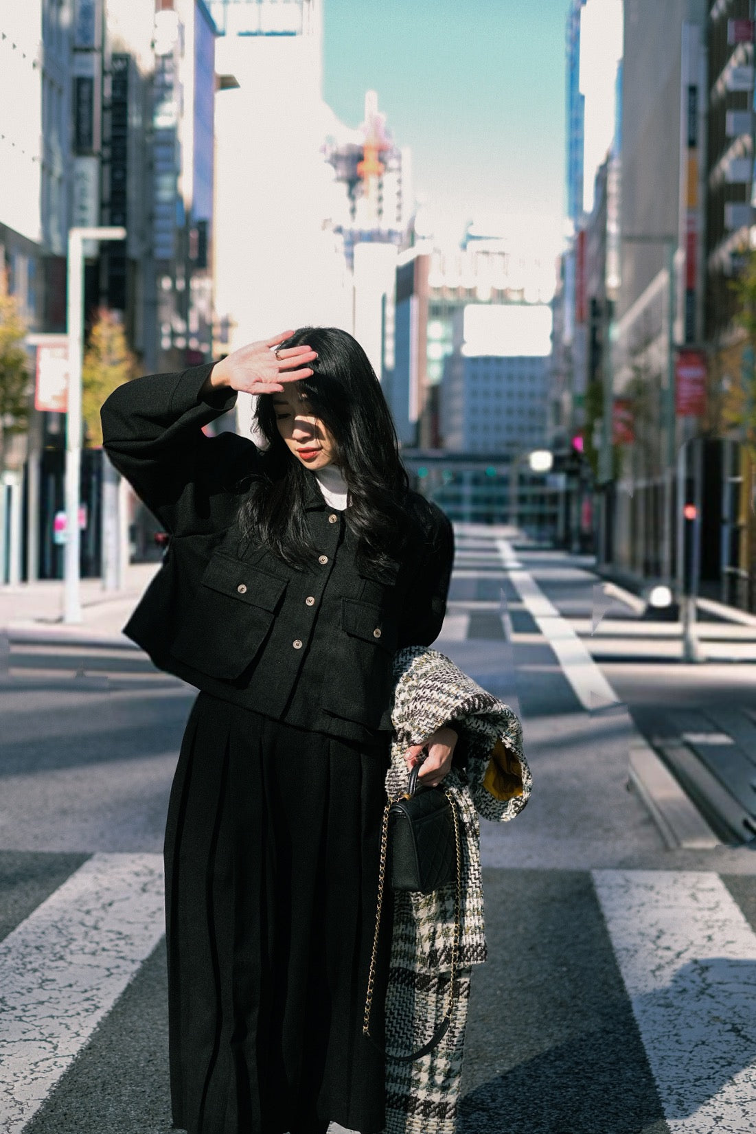 NEW AGATHA SKIRT IN DEEP BLACK