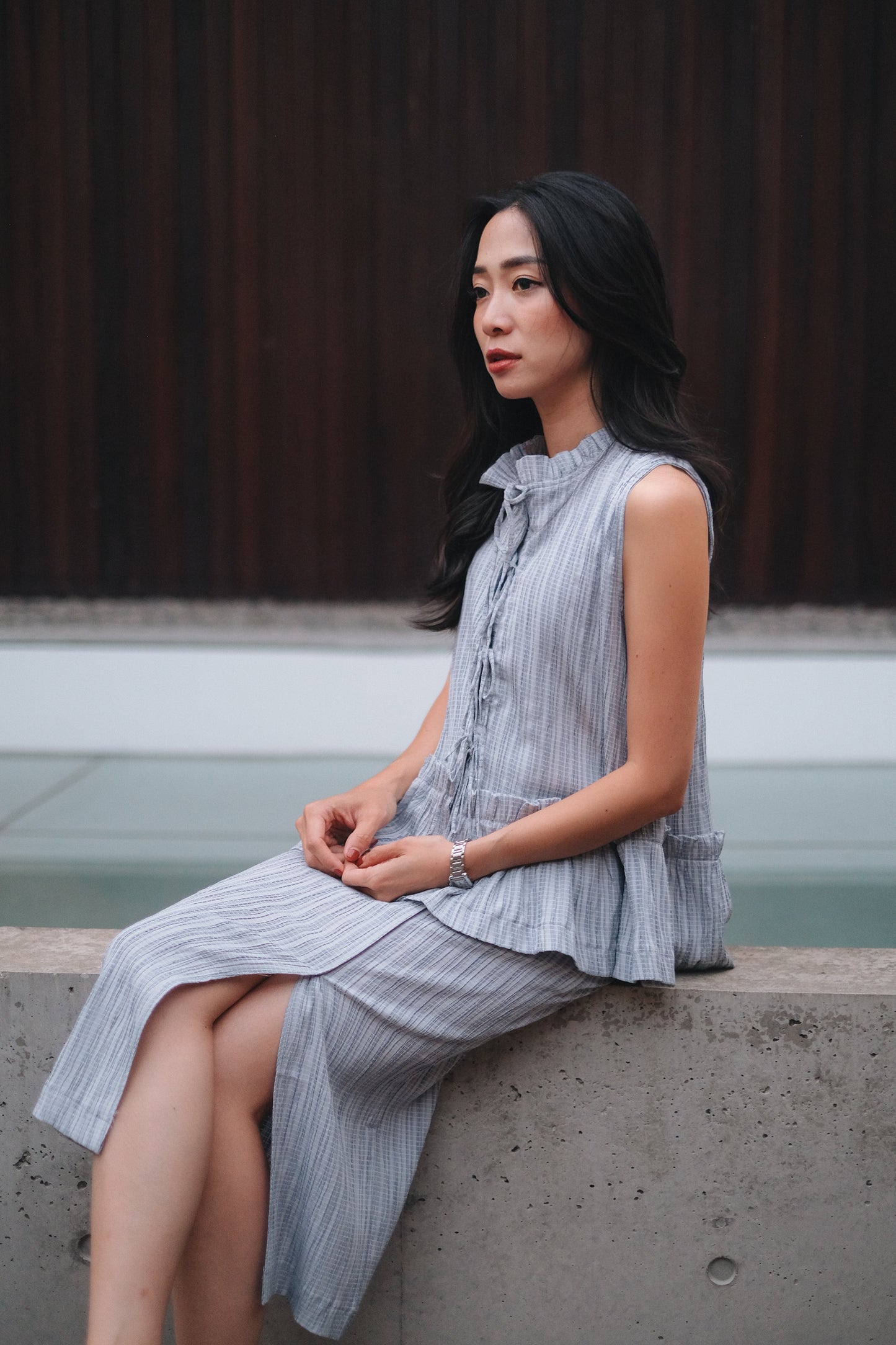ALFIE TOP IN FRENCH BLUE