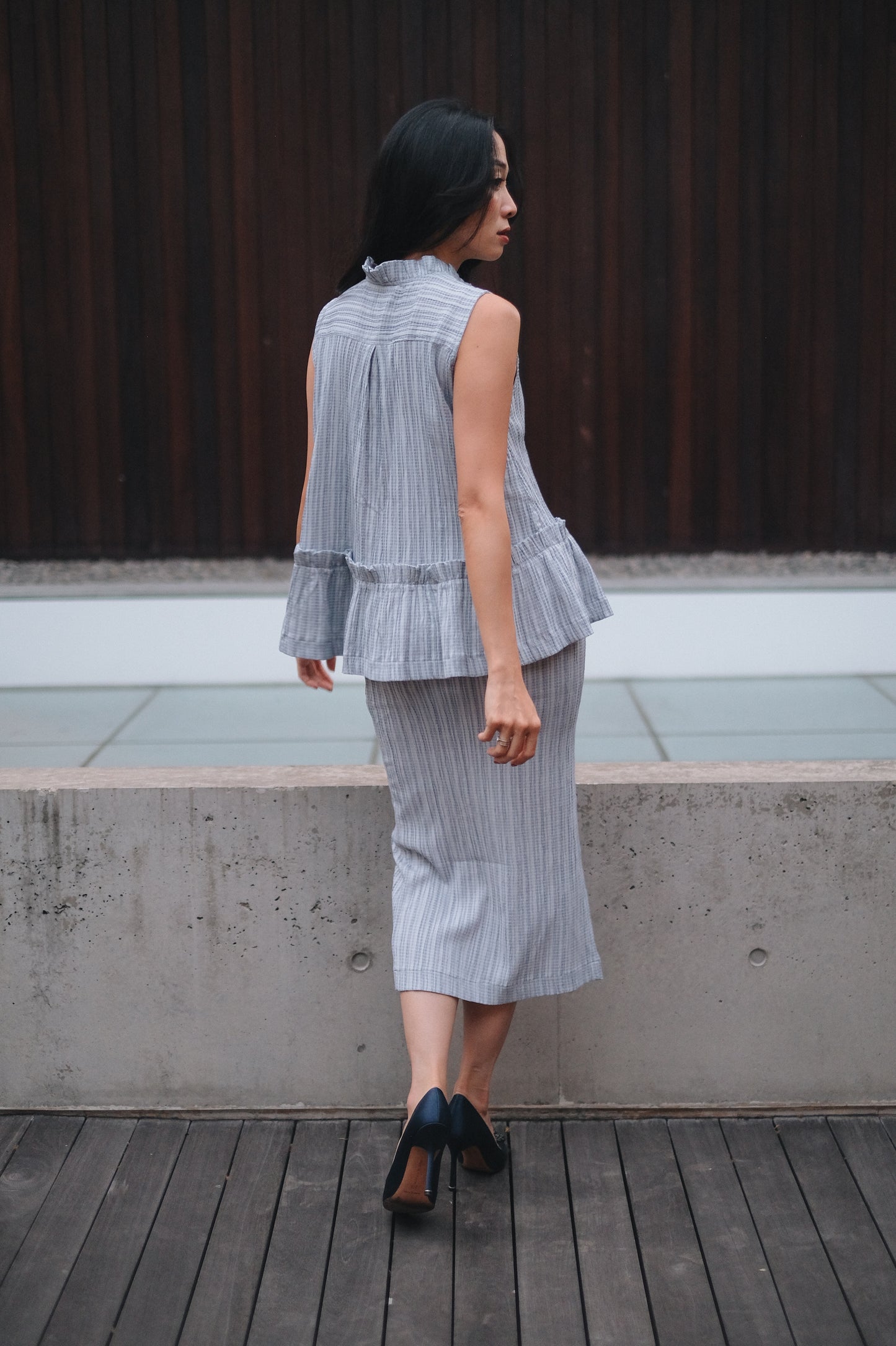 ALFIE TOP IN FRENCH BLUE