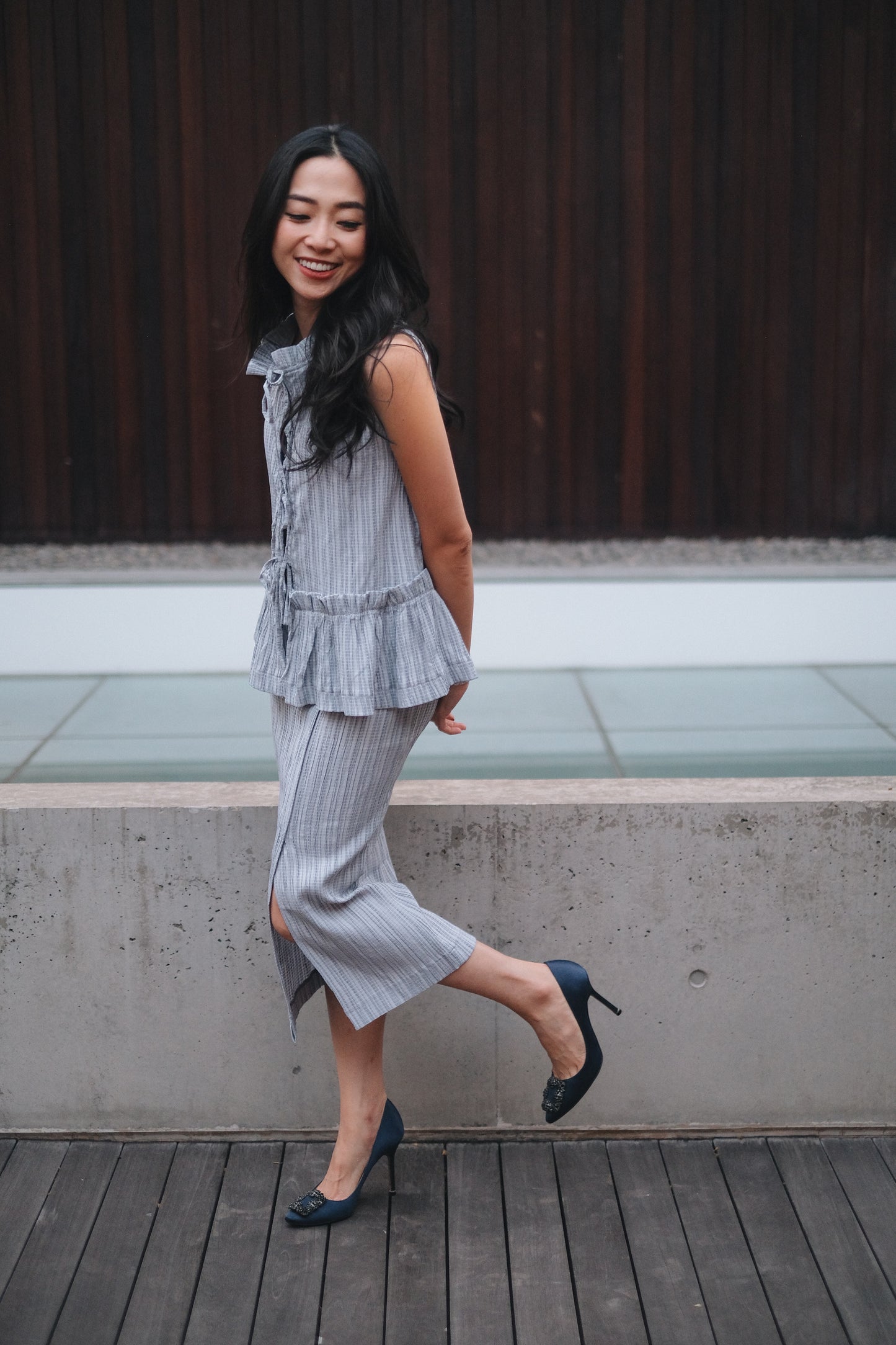 ALFIE TOP IN FRENCH BLUE