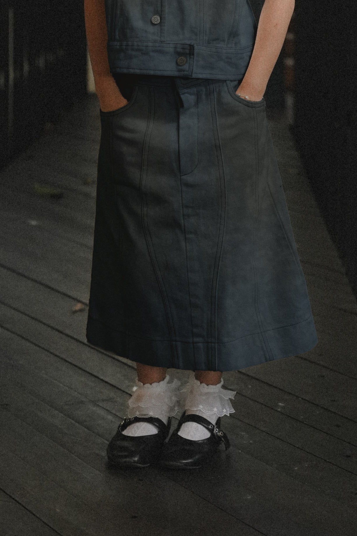 MINI SEREN SKIRT IN FUDGE