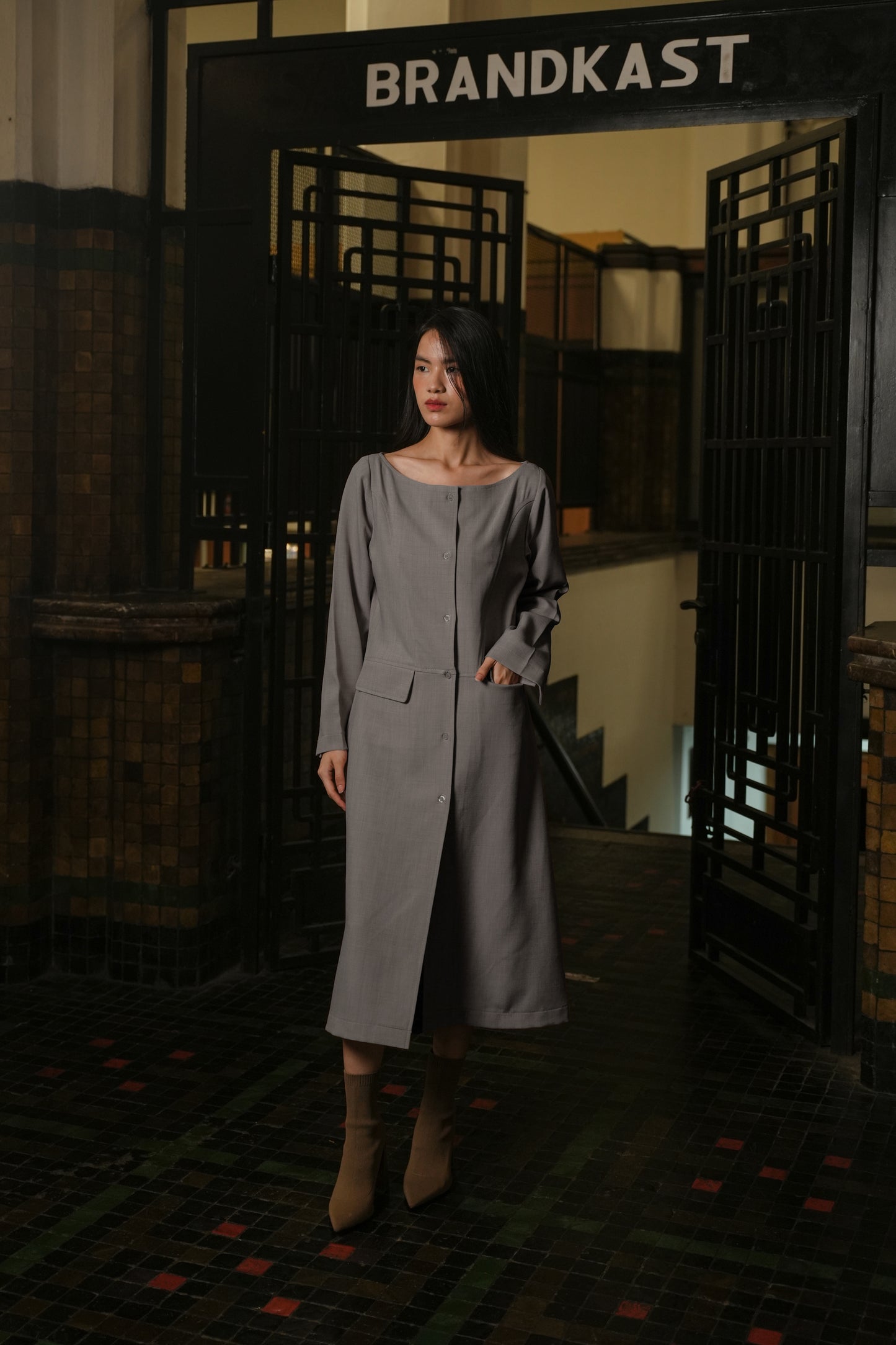 LAMER DRESS IN PECAN