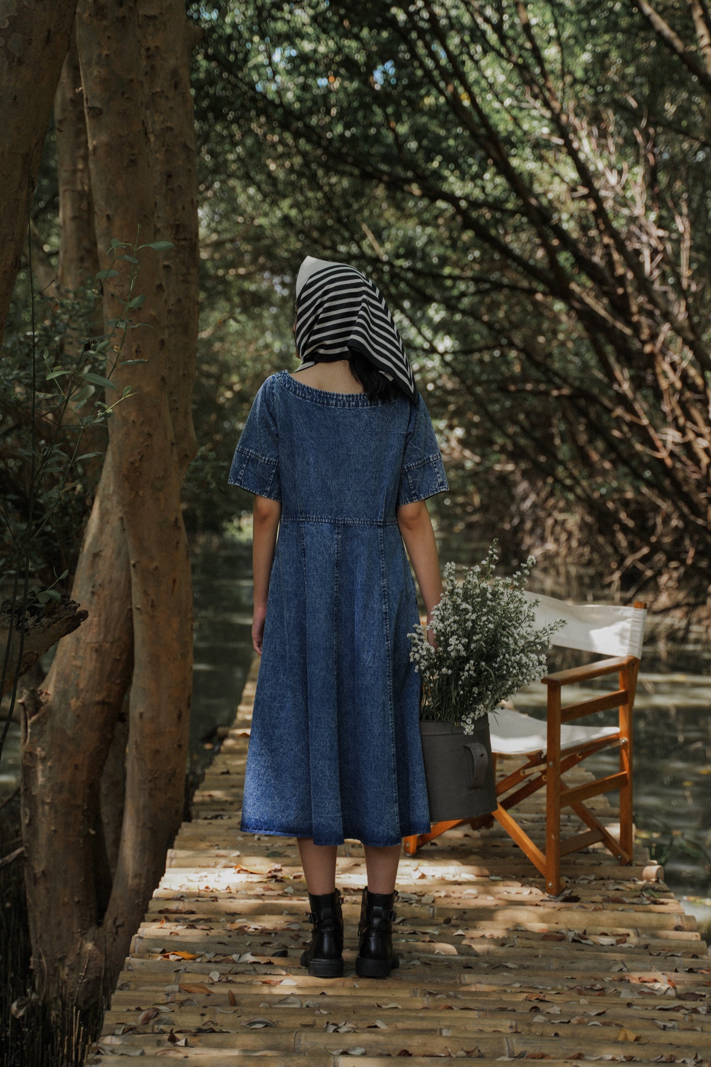BELLATRIX REVERSIBLE DRESS REGALE BLUE