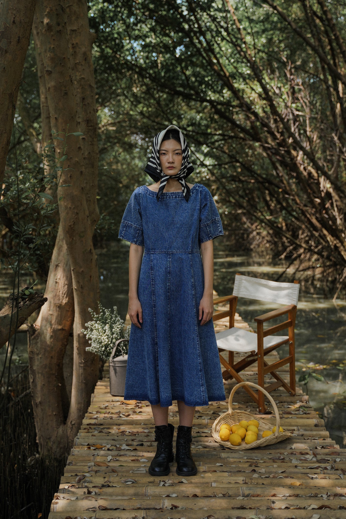 BELLATRIX REVERSIBLE DRESS REGALE BLUE