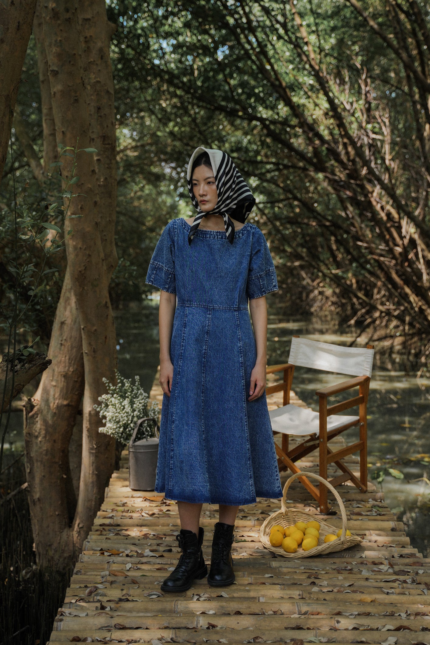 BELLATRIX REVERSIBLE DRESS REGALE BLUE