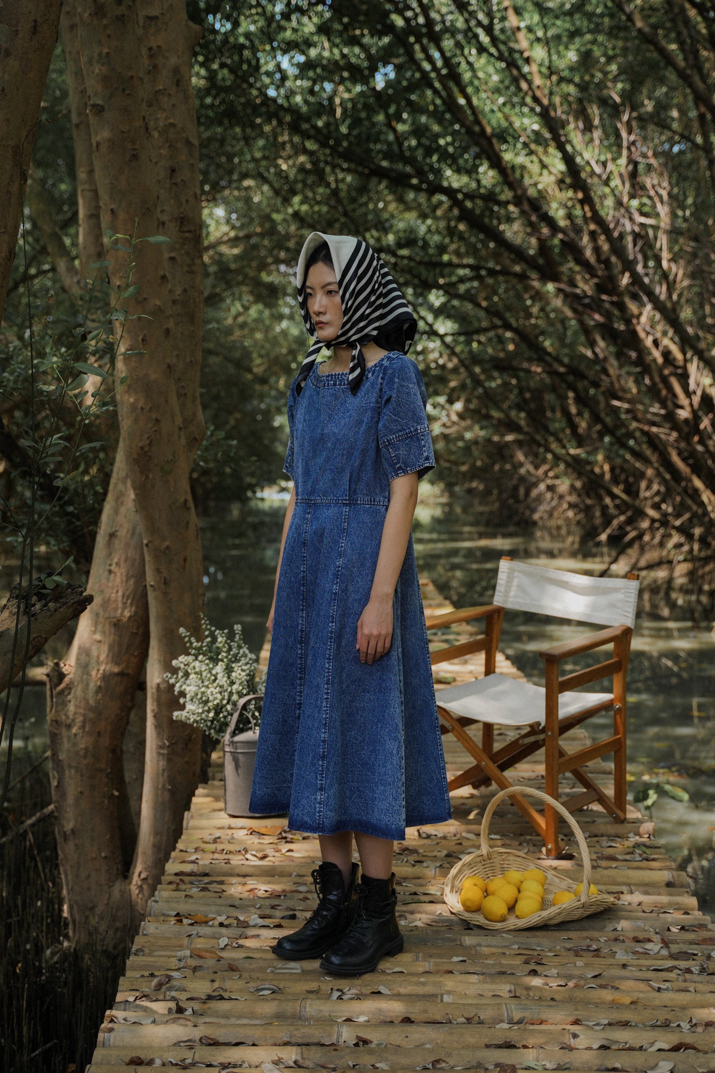BELLATRIX REVERSIBLE DRESS REGALE BLUE