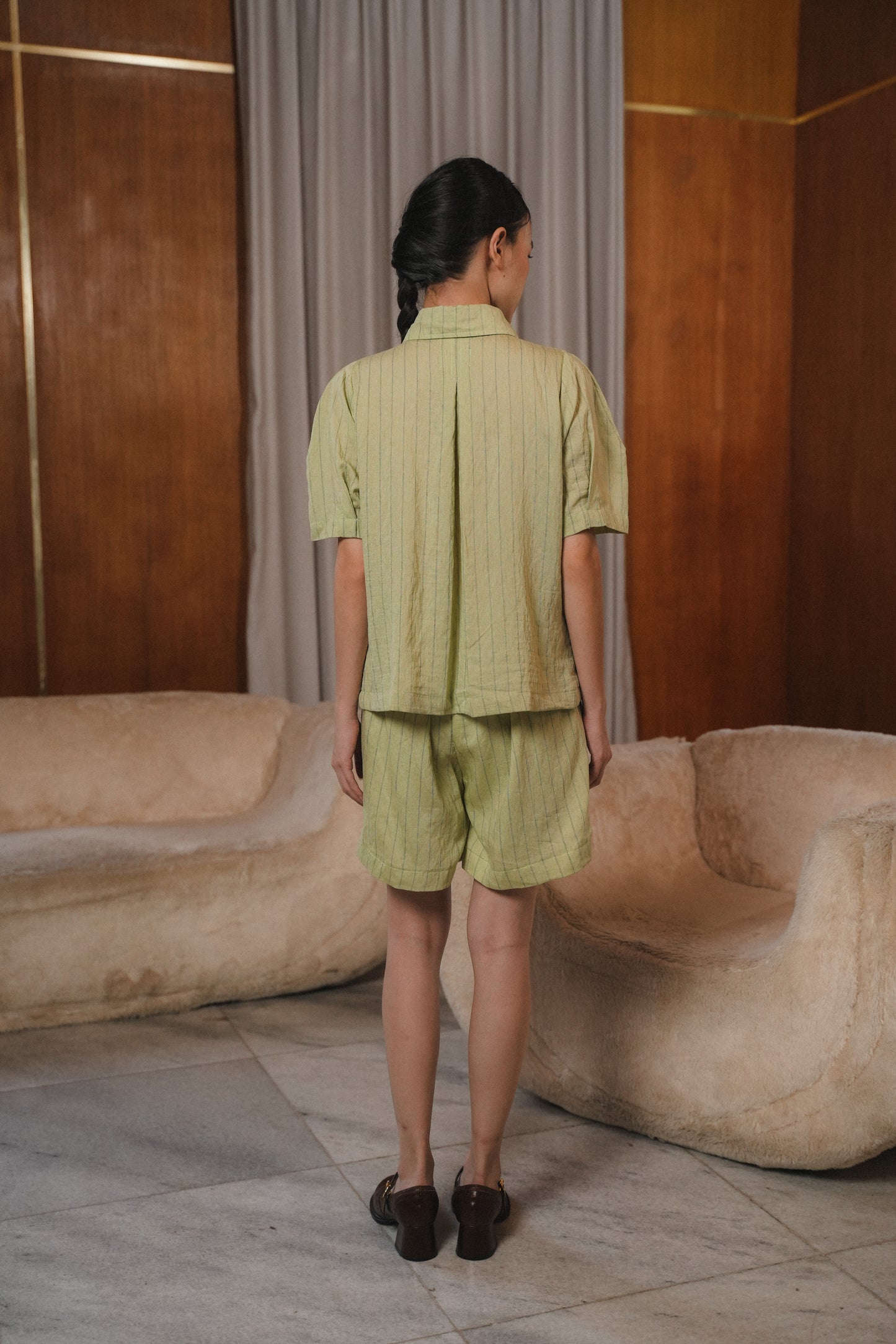 COLETTE TOP IN MATCHA