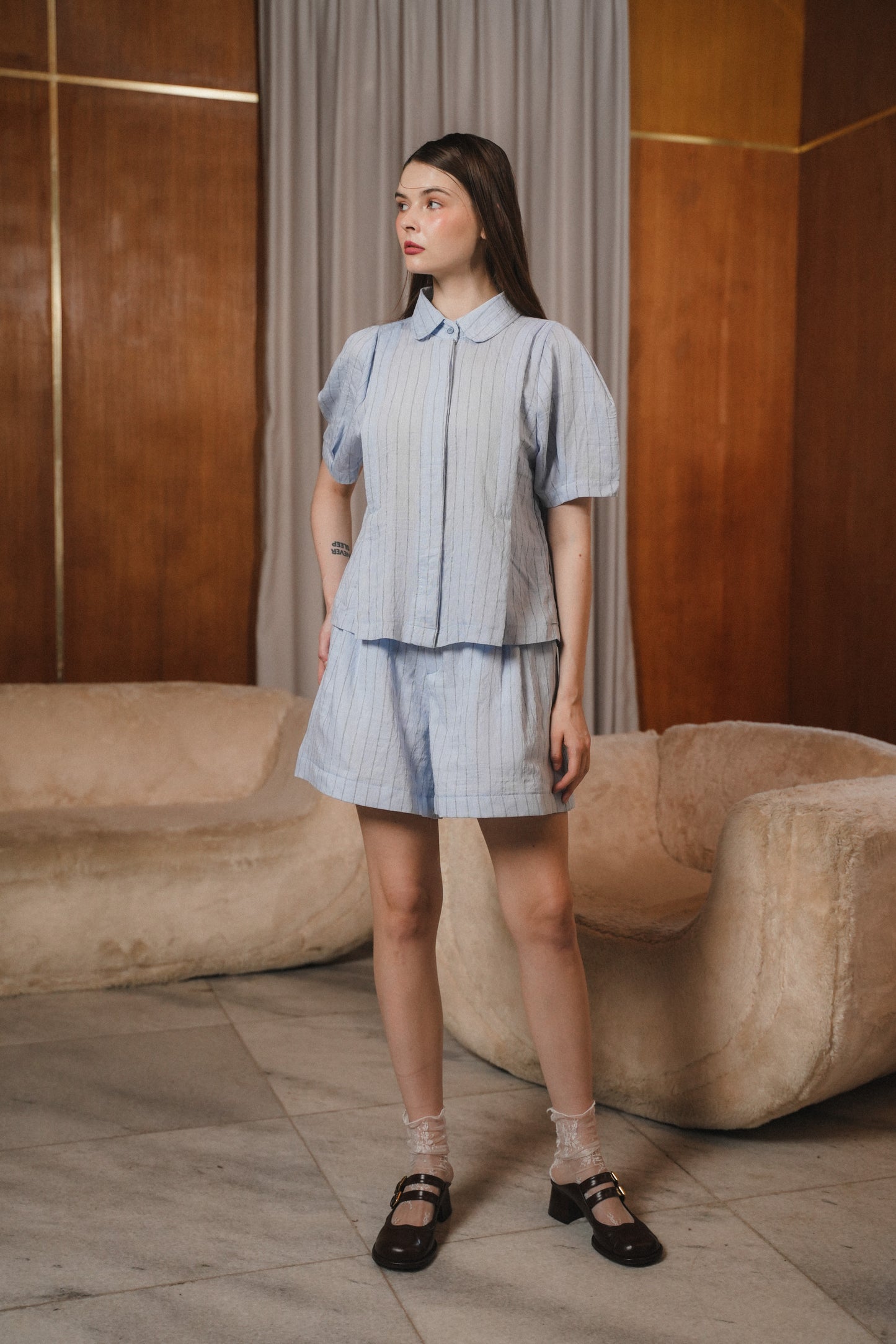COLETTE TOP IN BLUEBELL