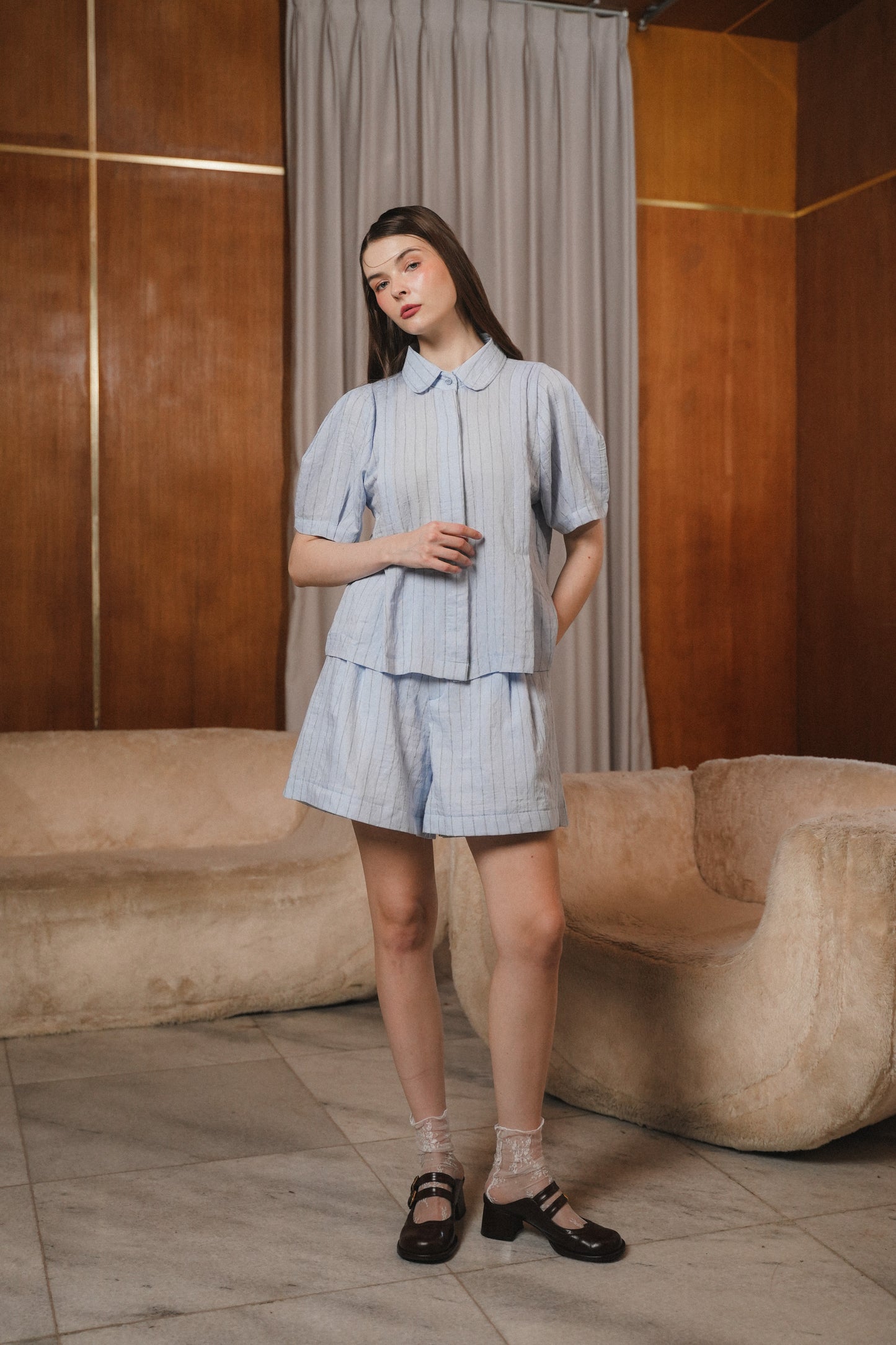COLETTE TOP IN BLUEBELL
