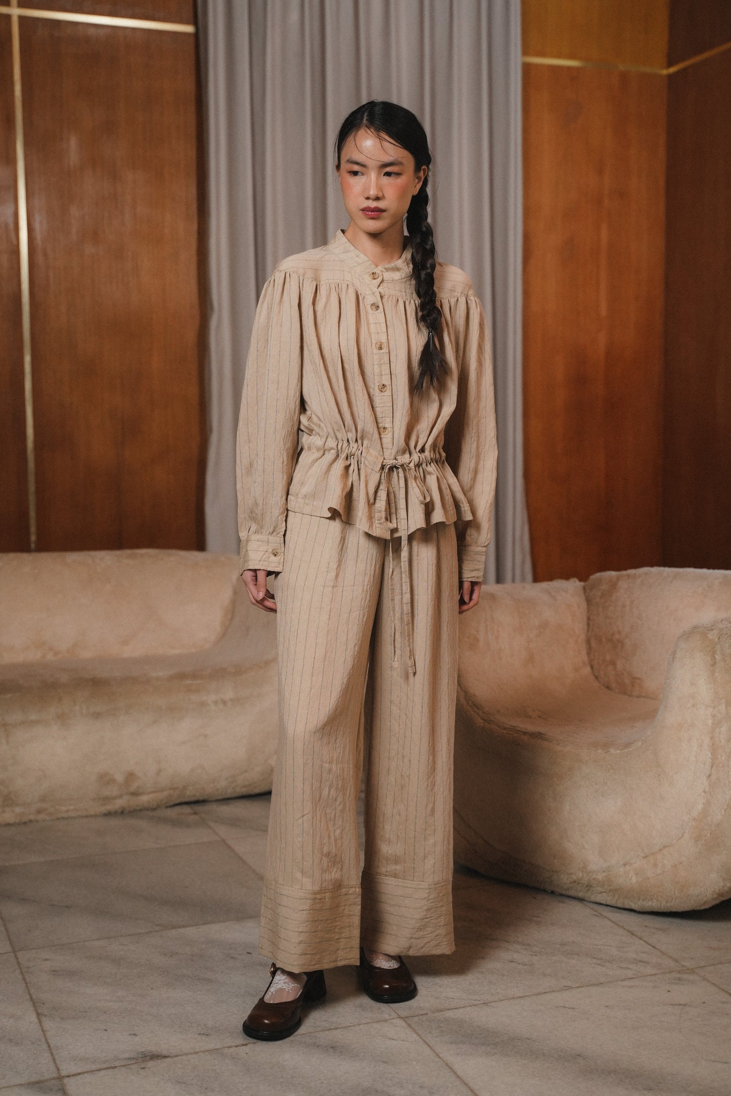ELEA TOP IN SHORTBREAD
