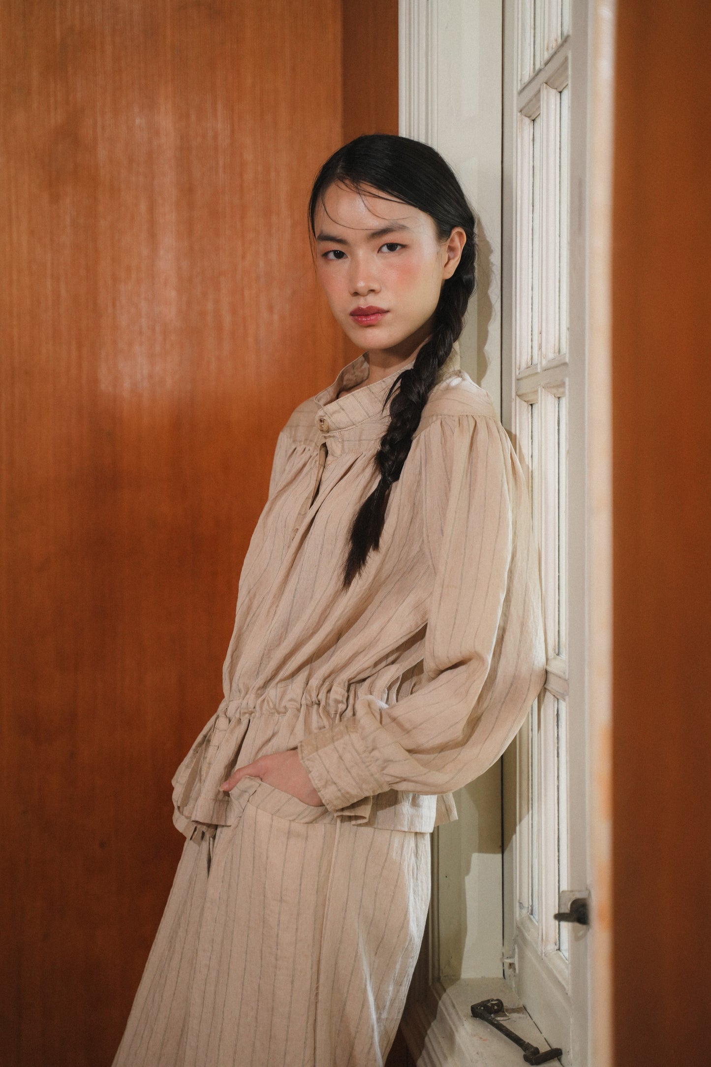 ELEA TOP IN SHORTBREAD