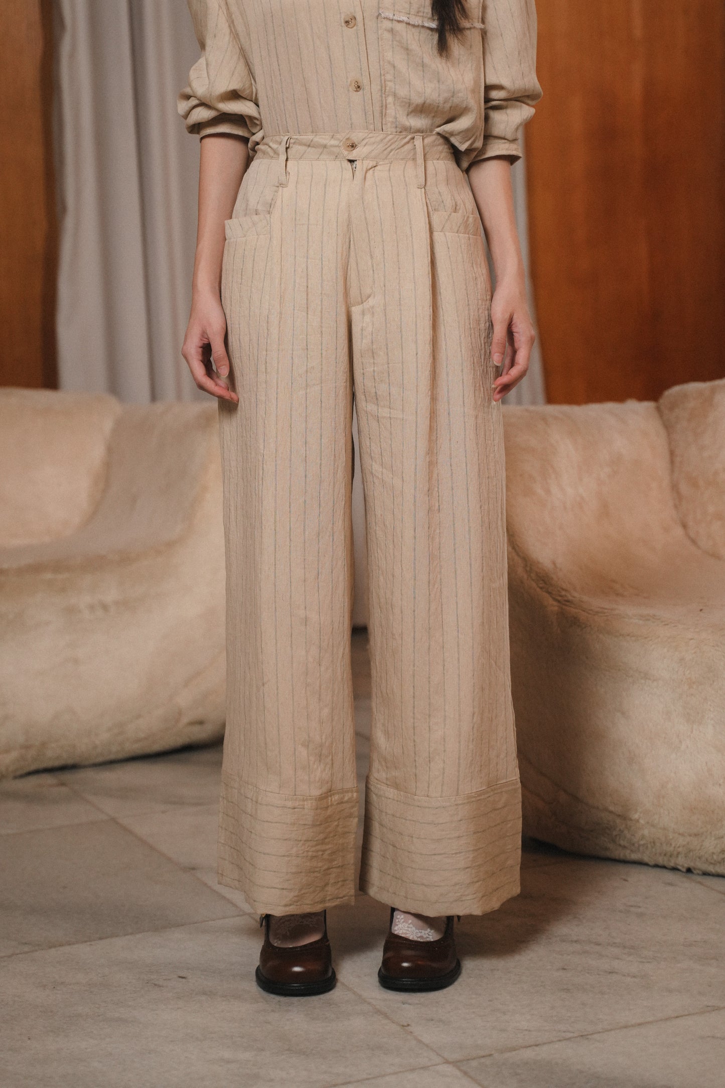ALBA PANT IN SHORTBREAD