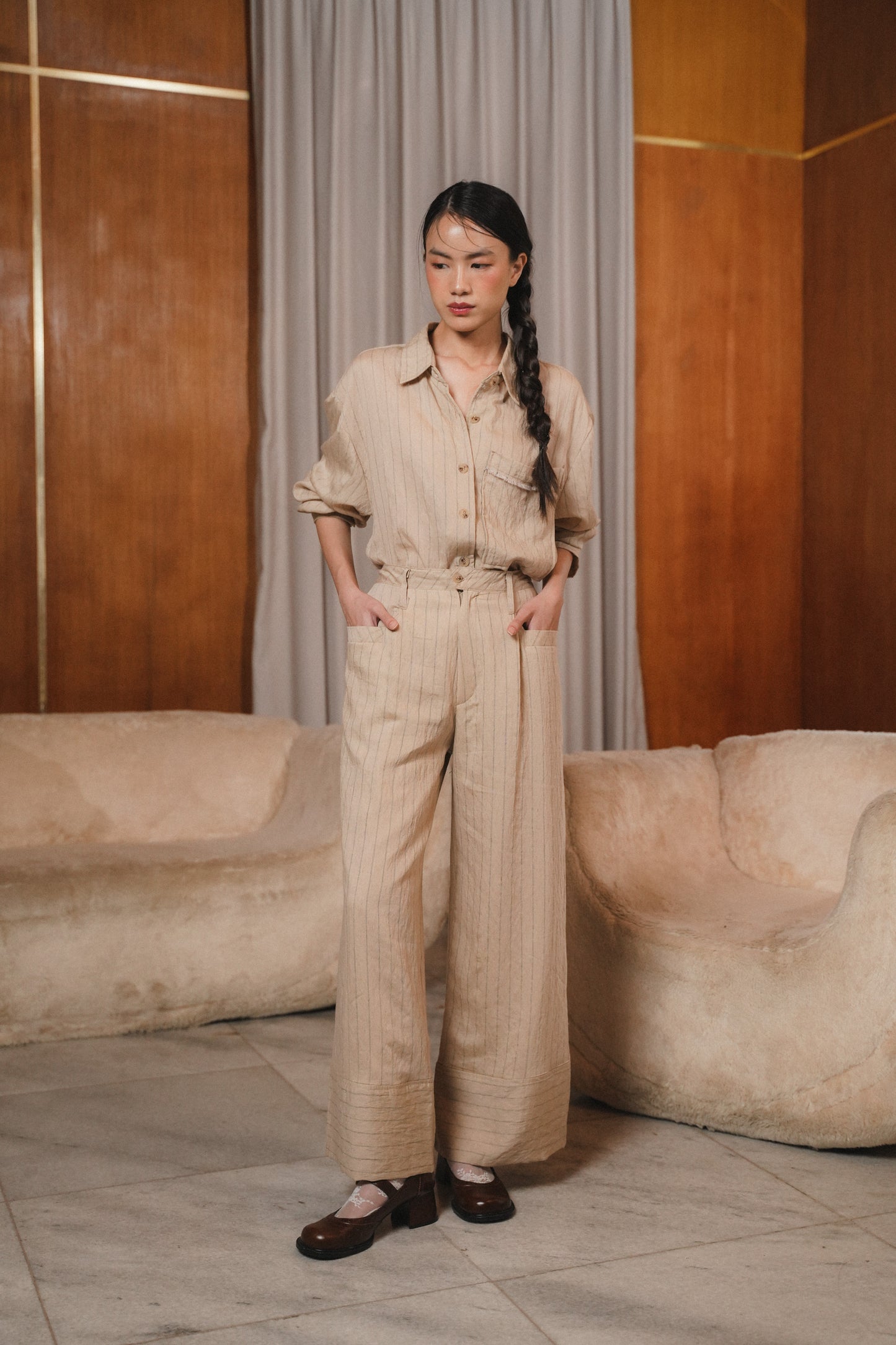 ALBA PANT IN SHORTBREAD
