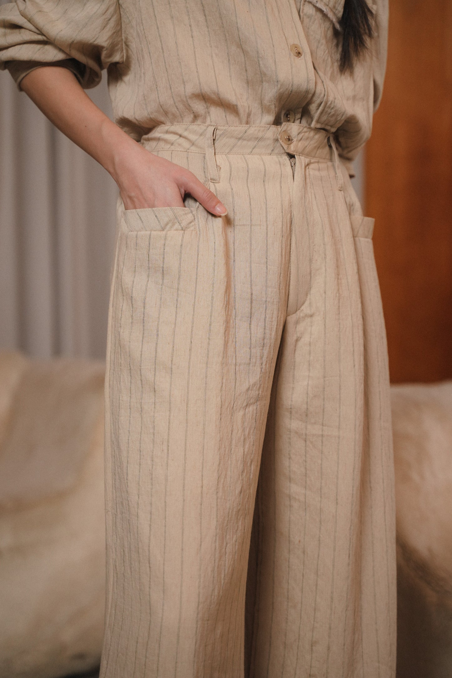 ALBA PANT IN SHORTBREAD