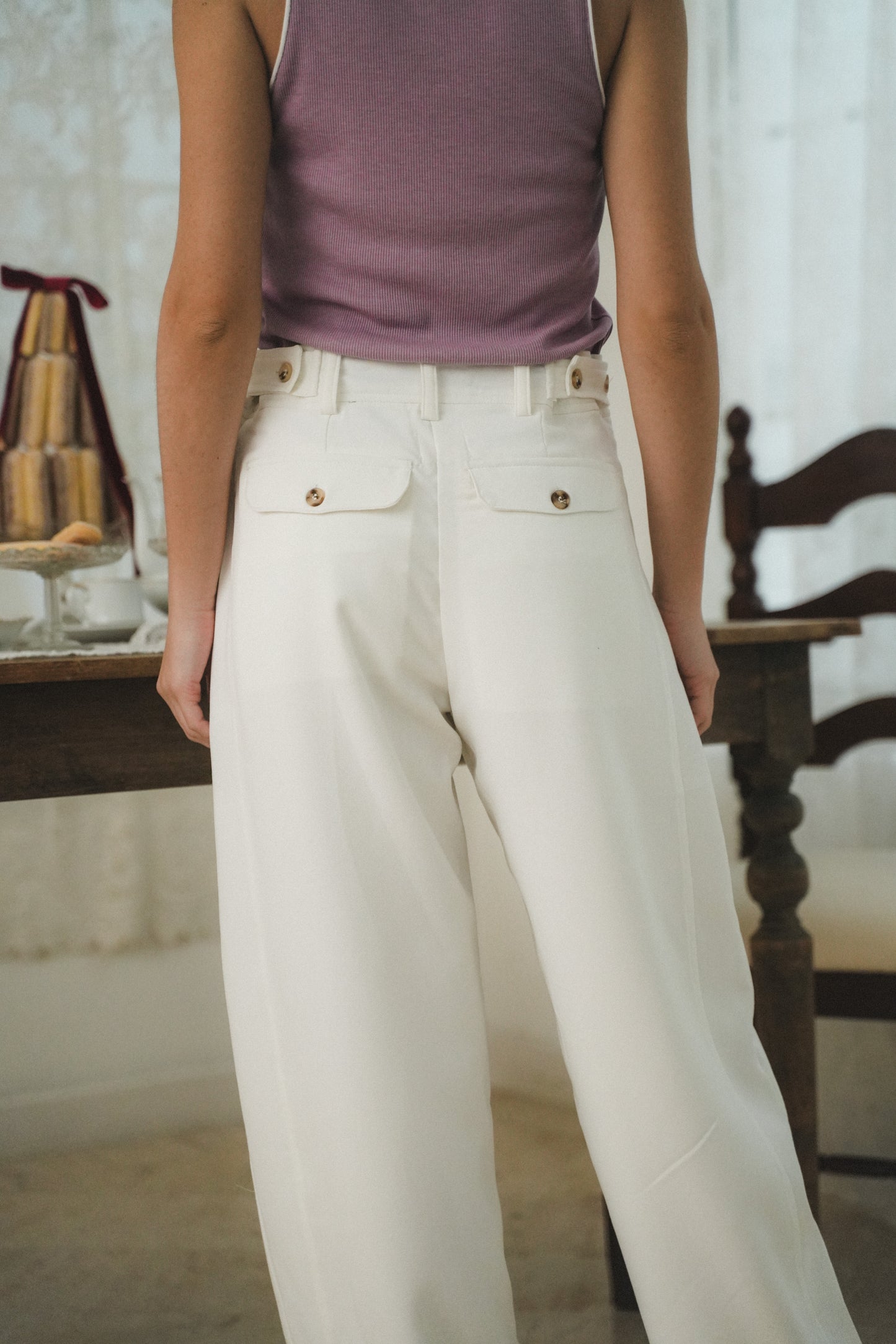 LUMI PANTS IN IVORY CLOUD