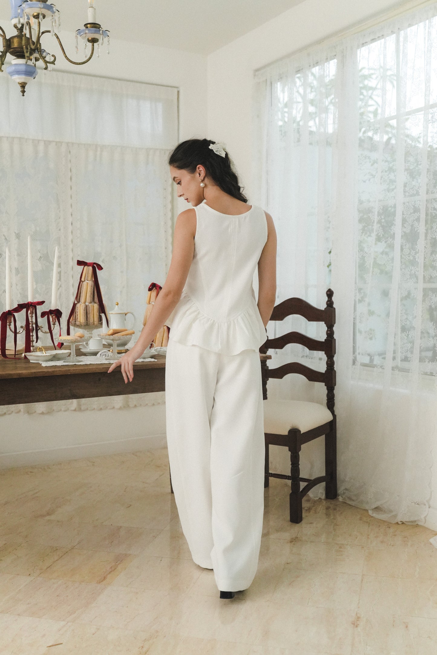 IVY TOP IN IVORY CLOUD