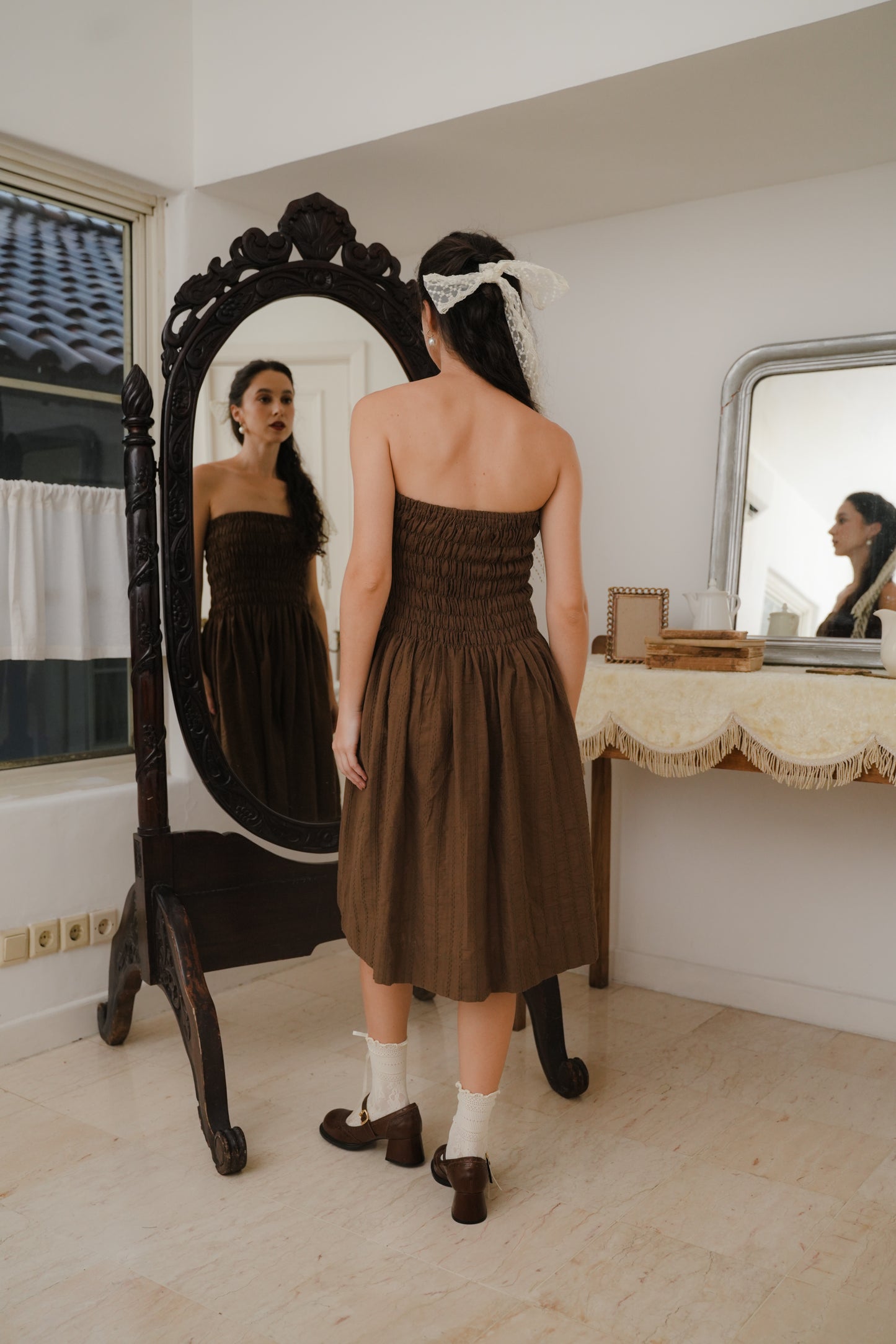 ETTIENE DRESS SKIRT IN TOFFE