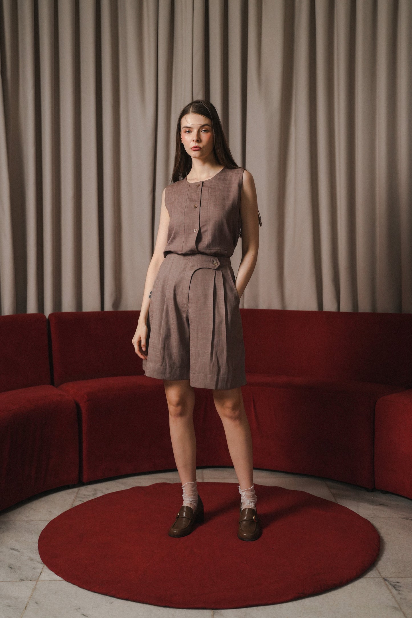 BRYN PANTS IN TOFFEE NUT