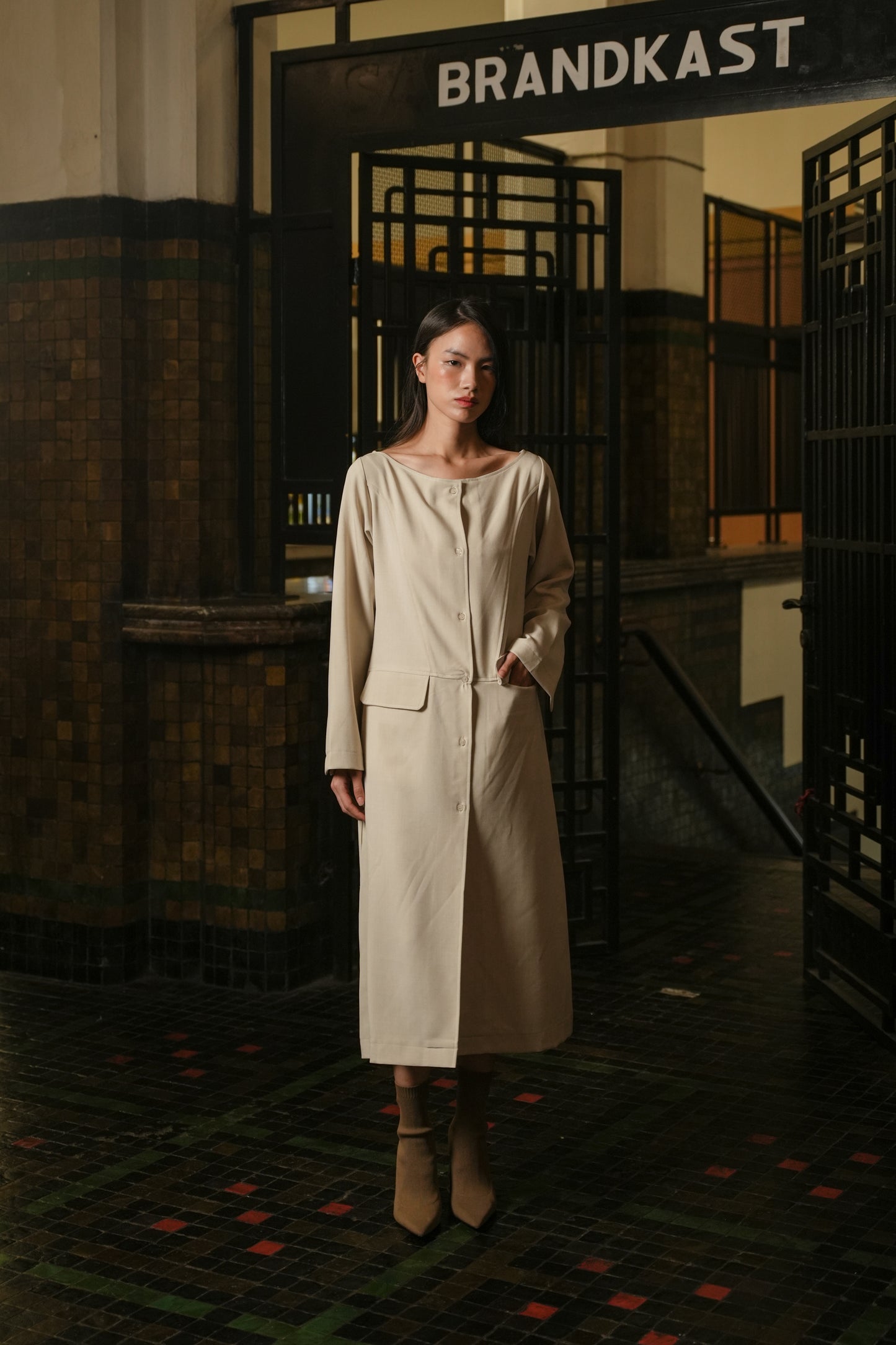 LAMER DRESS IN PARMESAN