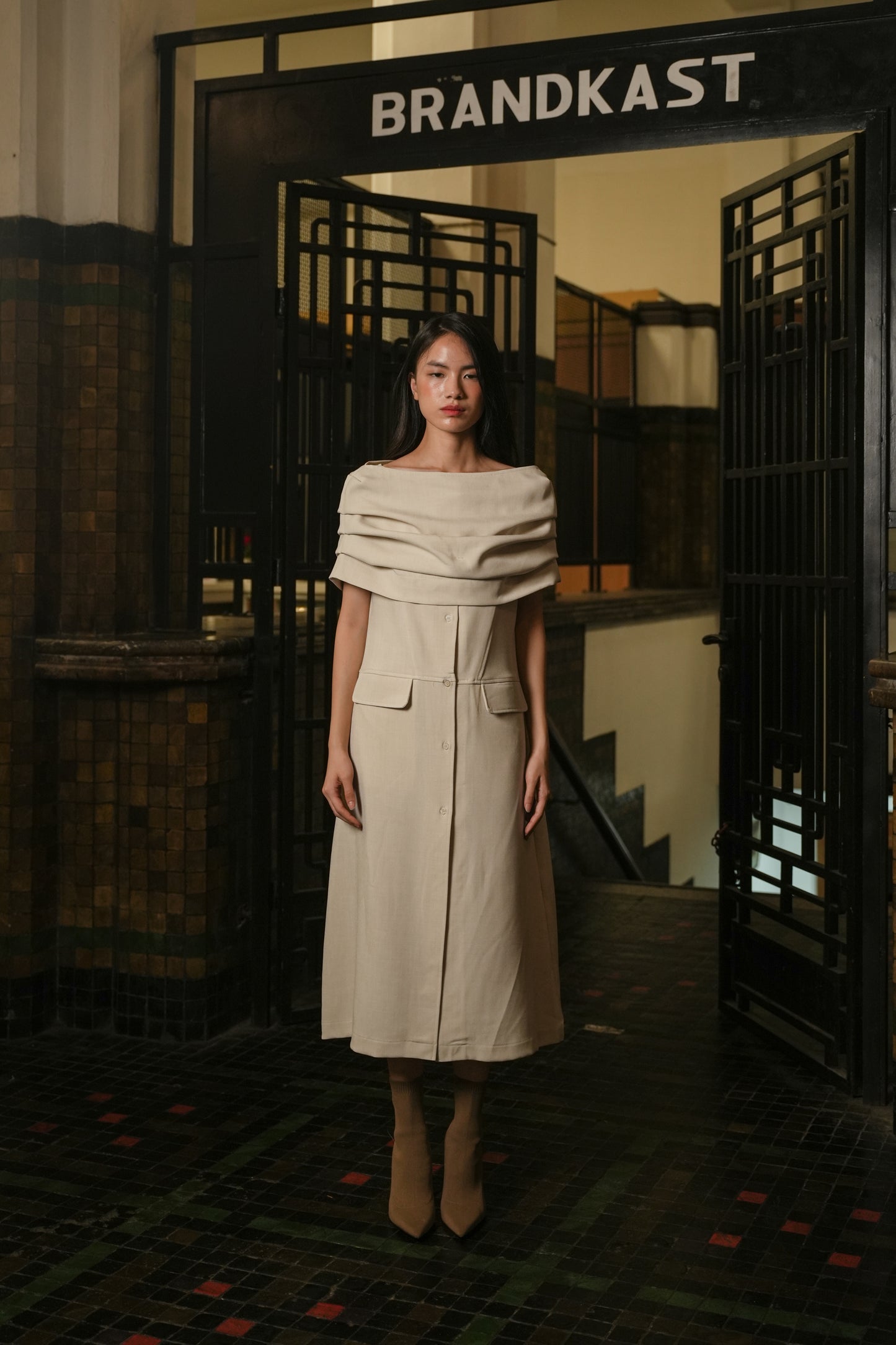 LAMER DRESS IN PARMESAN