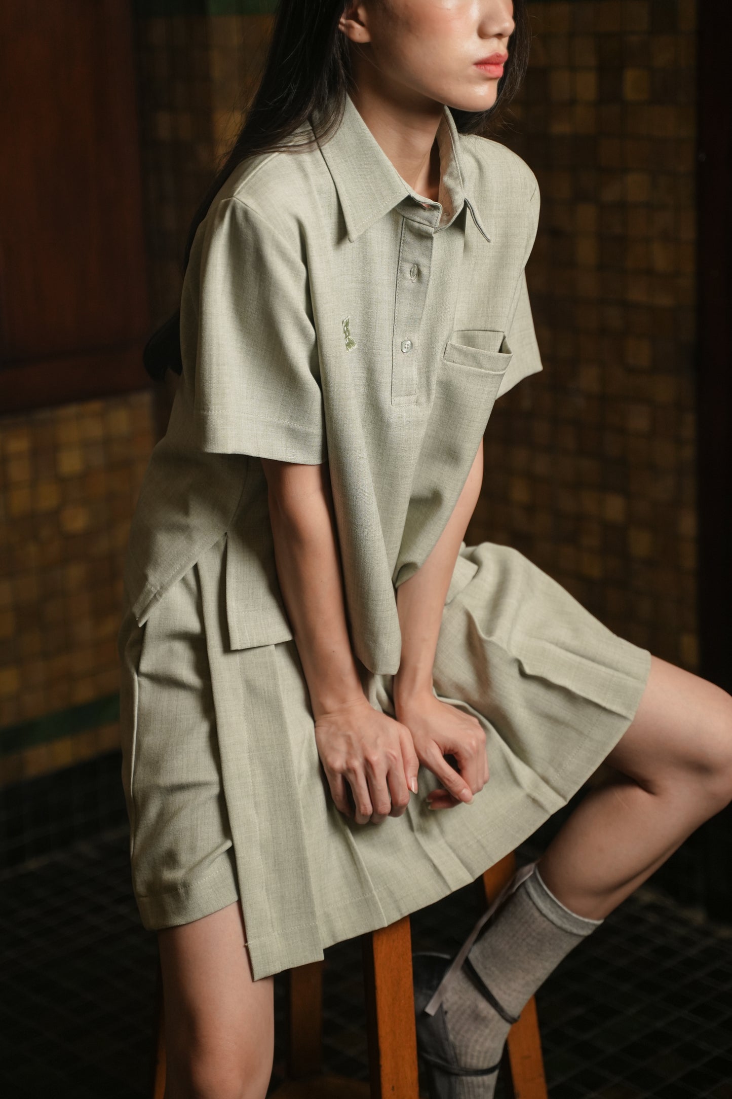 LILLOU SKORT IN MOSS GREEN