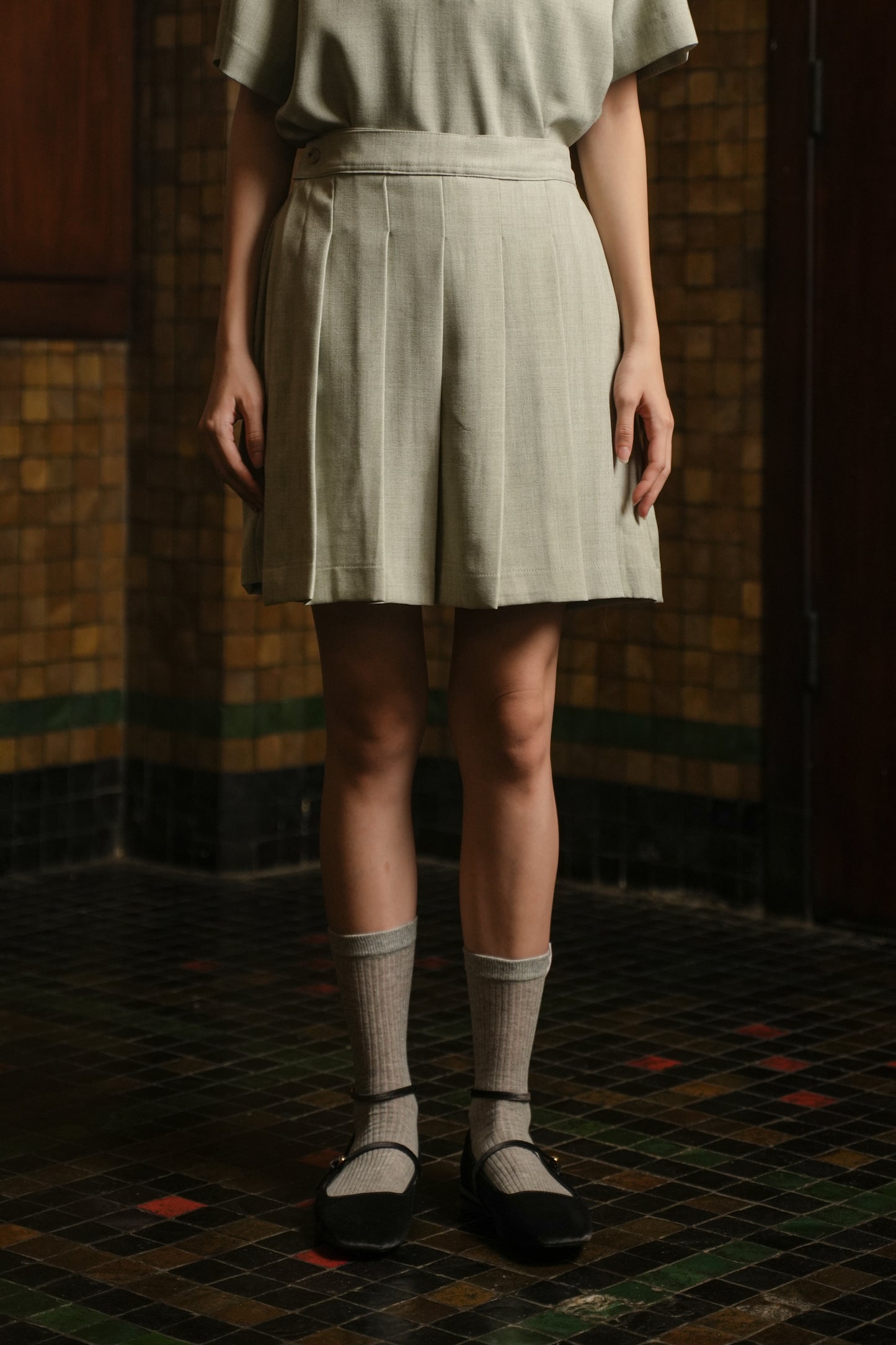 LILLOU SKORT IN MOSS GREEN